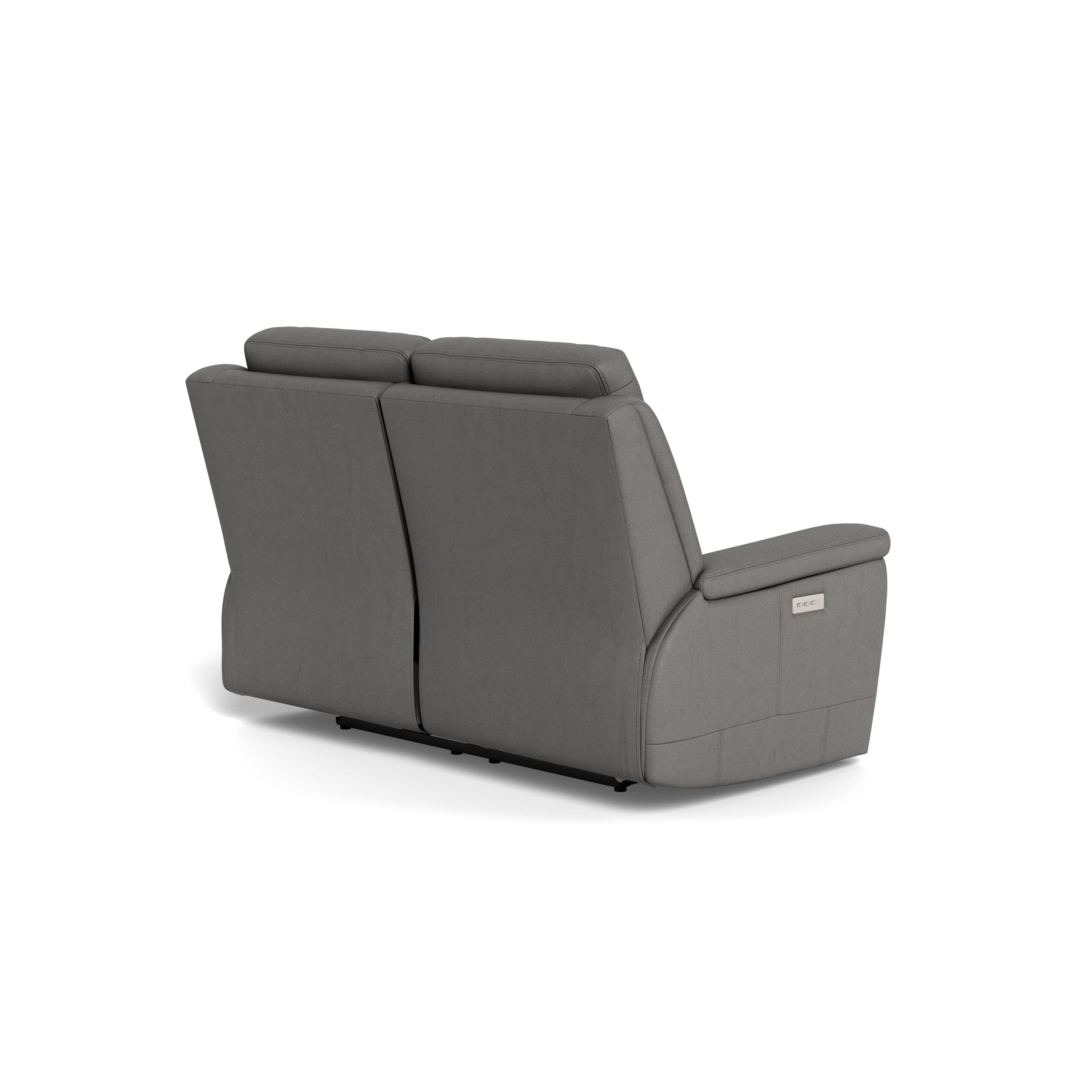Palliser Asher 41065-L7 Power Reclining Loveseat with Lumbar Support - Bali Rainstorm Match IMAGE 7
