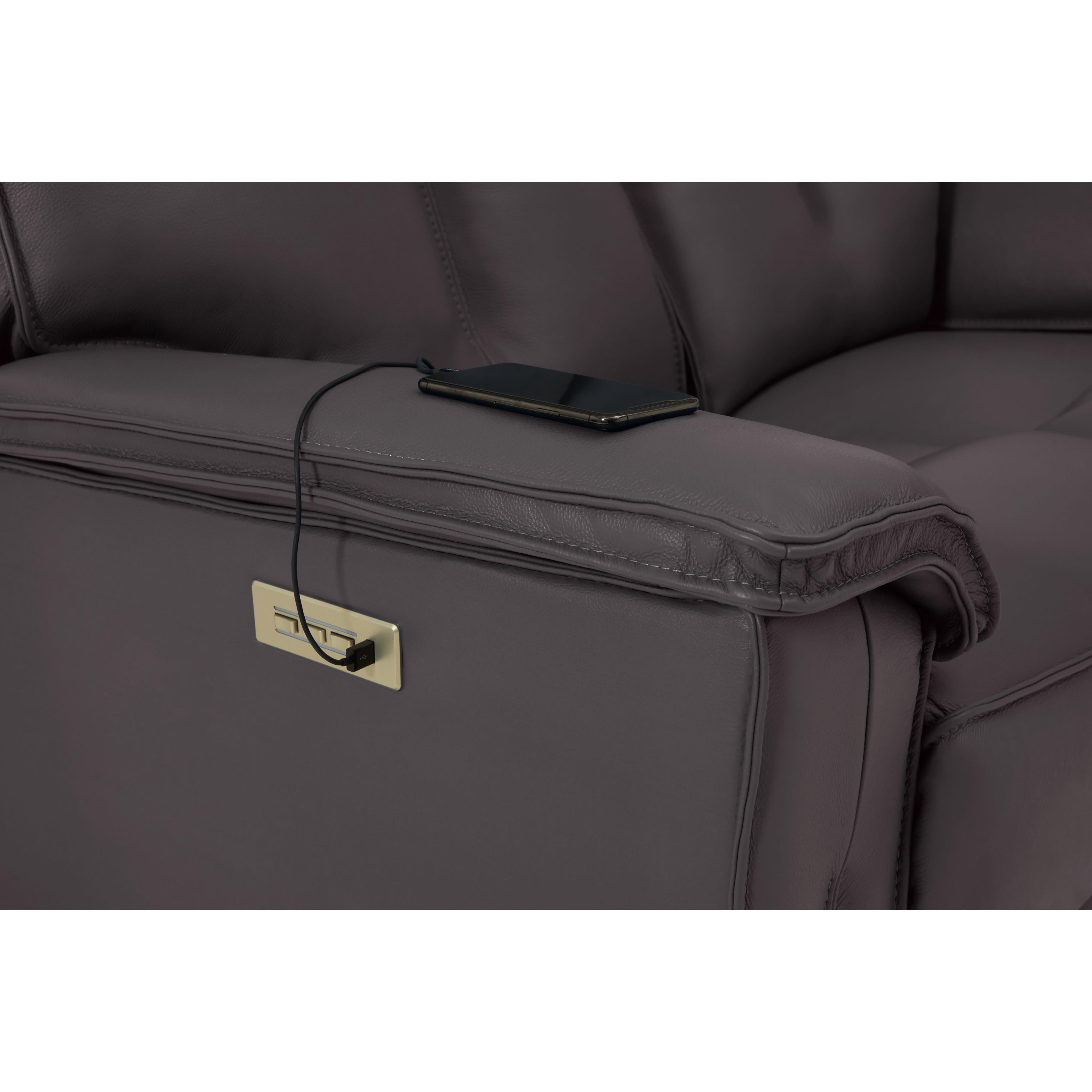 Palliser Oakley 41187-L7 Power Sofa Loveseat with Power Headrest & Lumbar - Bali Carob Match IMAGE 12