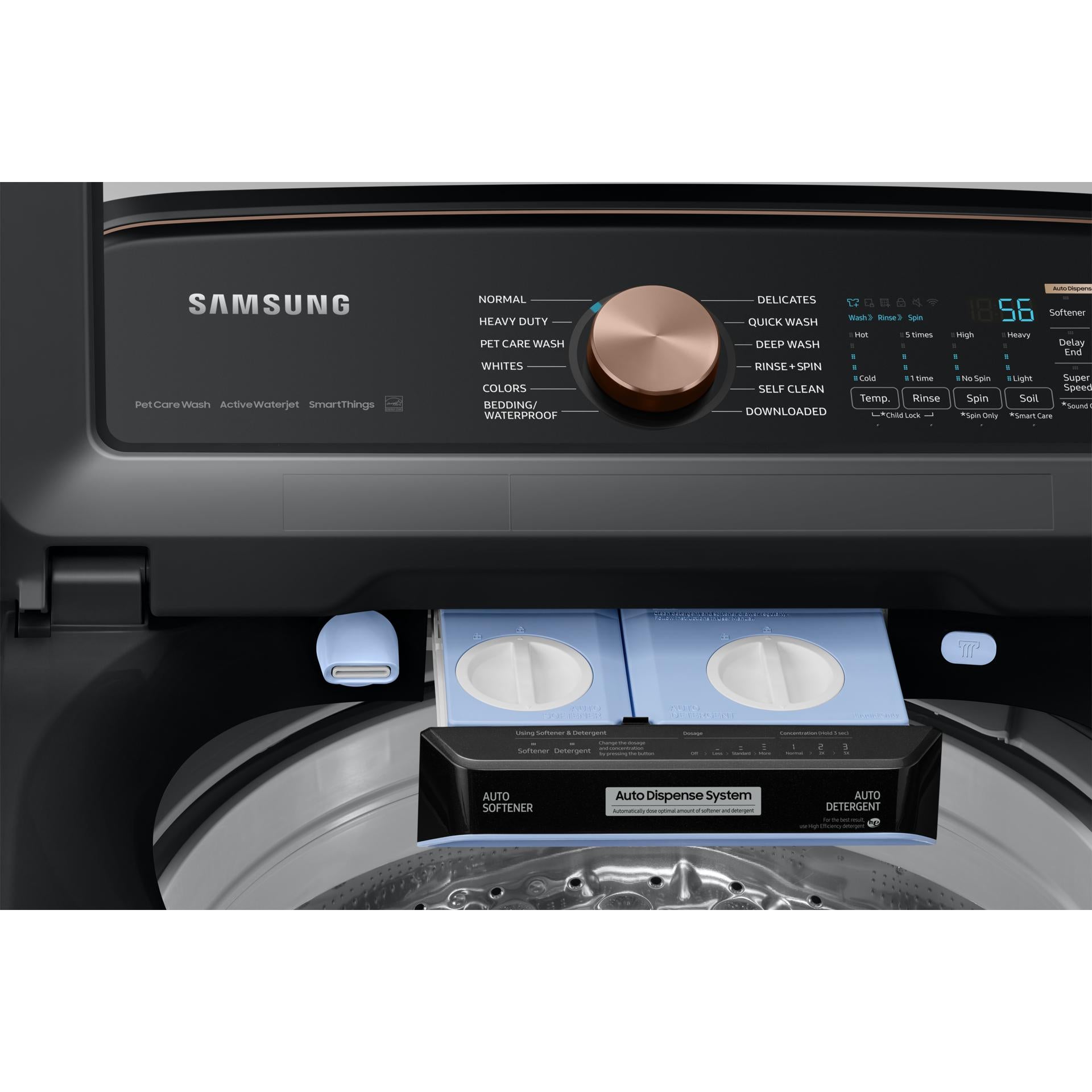 Samsung 6.2 cu. ft. Top Loading Washer with Pet Care Solution and Auto Dispenser WA54CG7550AVA4 IMAGE 7