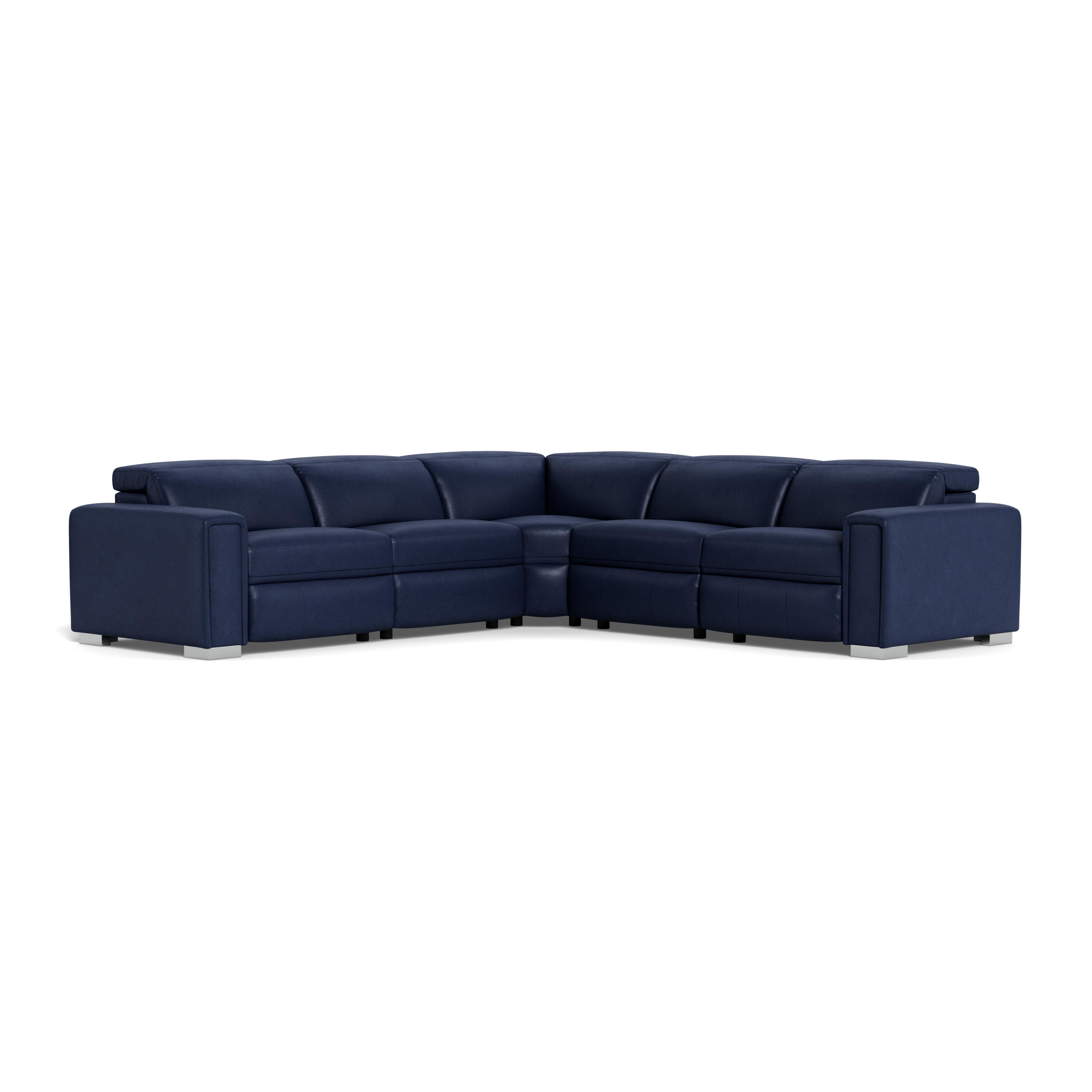 Palliser Titan 44004 5 pc Power Sectional - Valencia Sapphire Match IMAGE 1