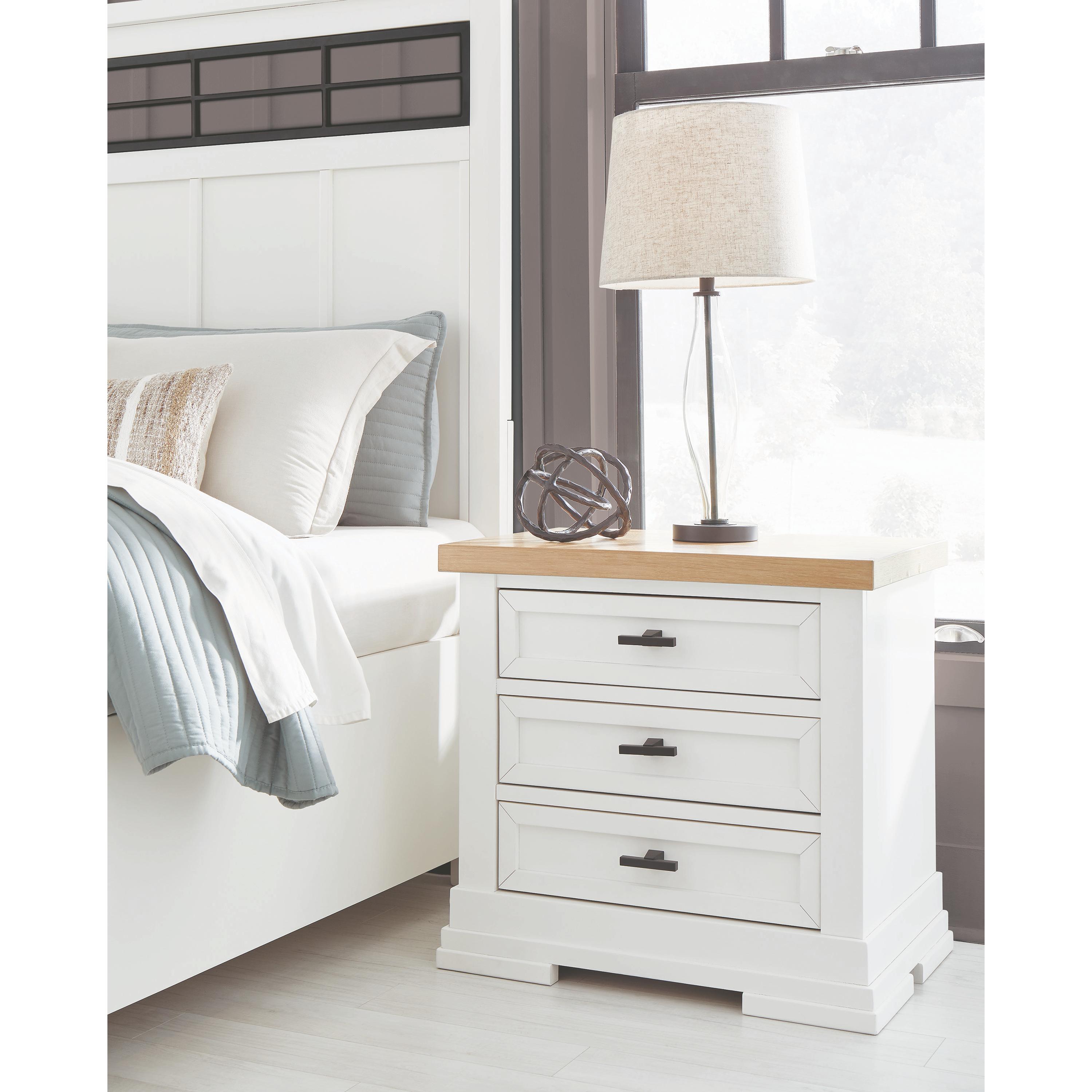Benchcraft Ashbryn B844-93 Three Drawer Night Stand IMAGE 7