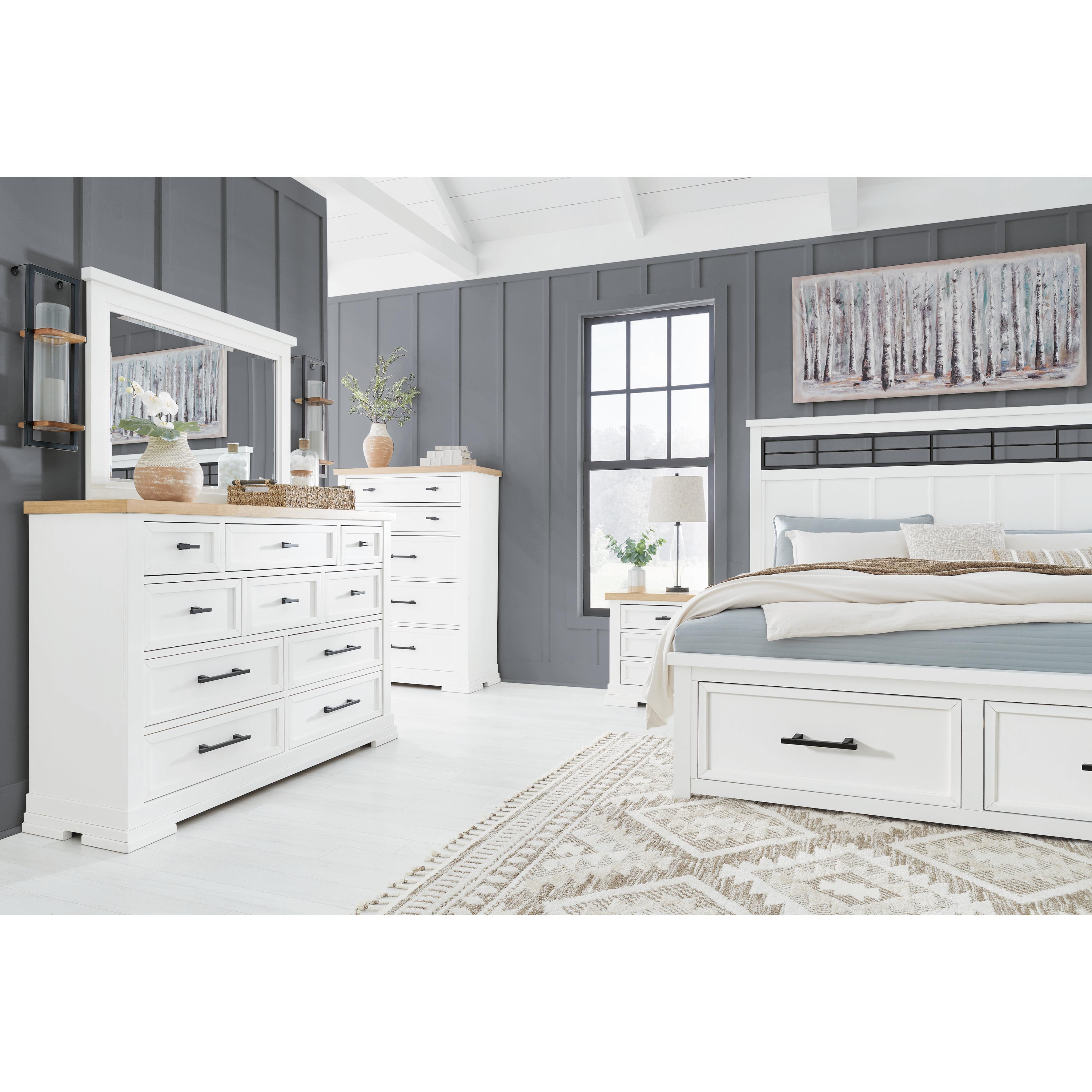 Benchcraft Ashbryn B844B4 King Panel Storage Bed IMAGE 9