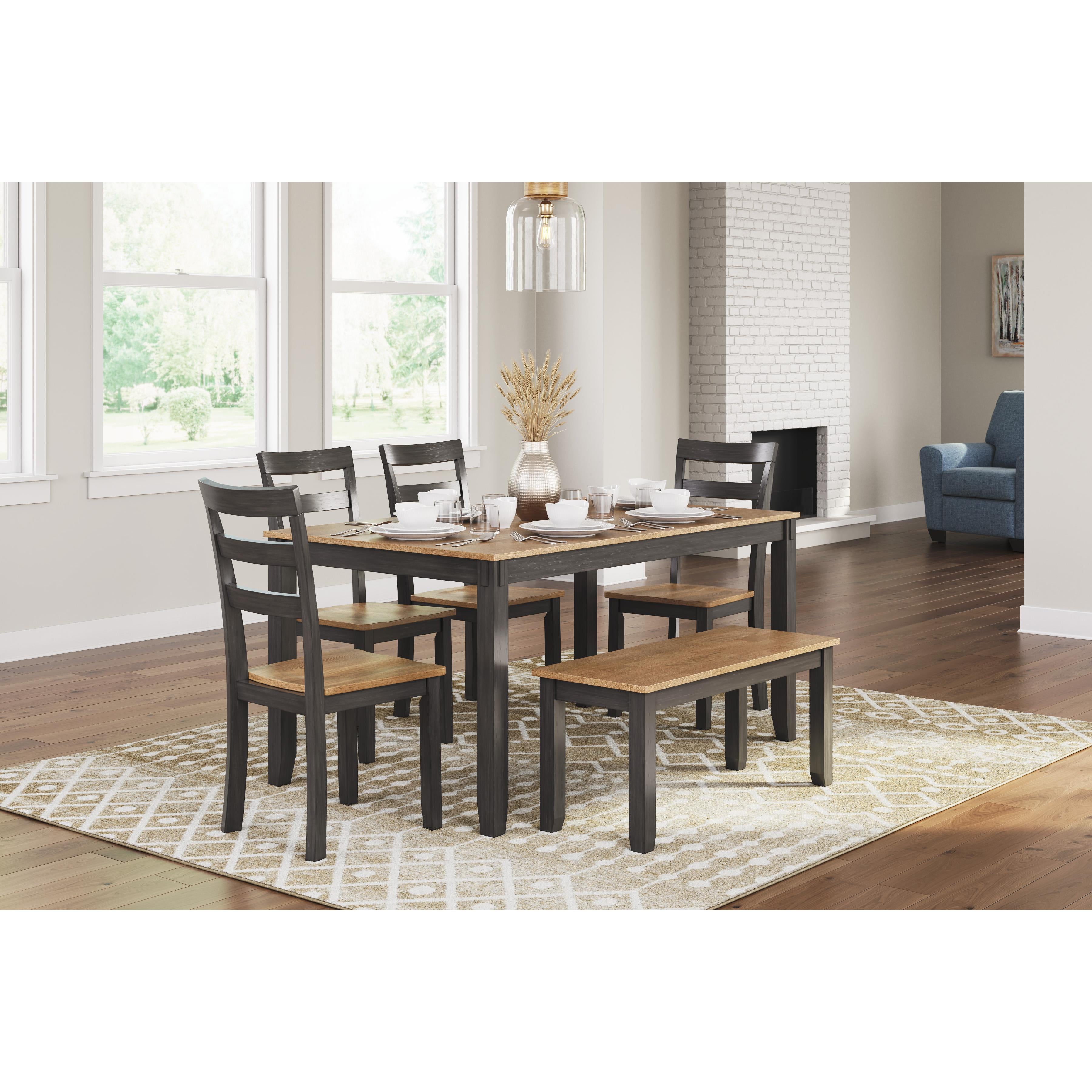 Signature Design by Ashley Gesthaven D396-325 Dining Room Table Set IMAGE 3