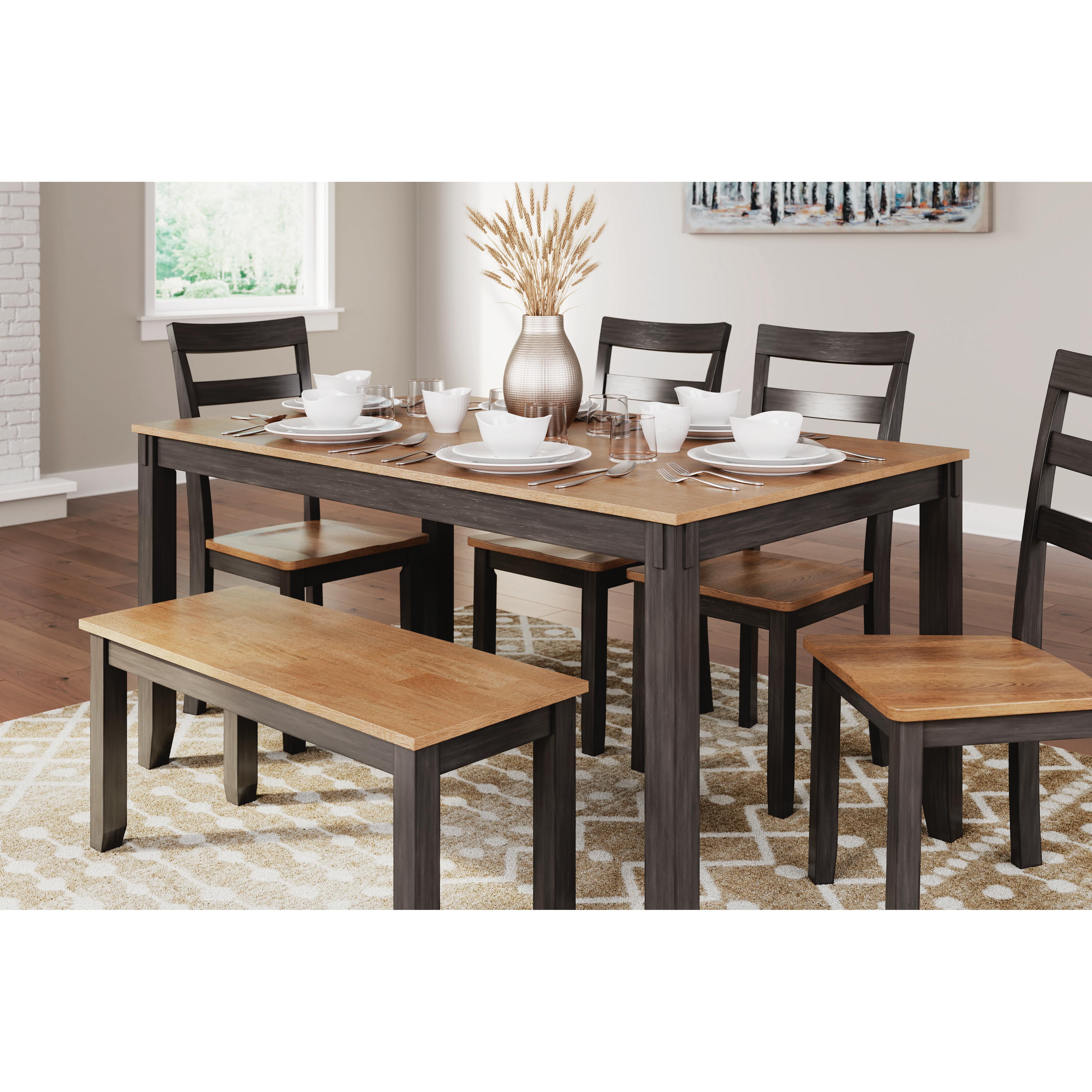 Signature Design by Ashley Gesthaven D396-325 Dining Room Table Set IMAGE 4