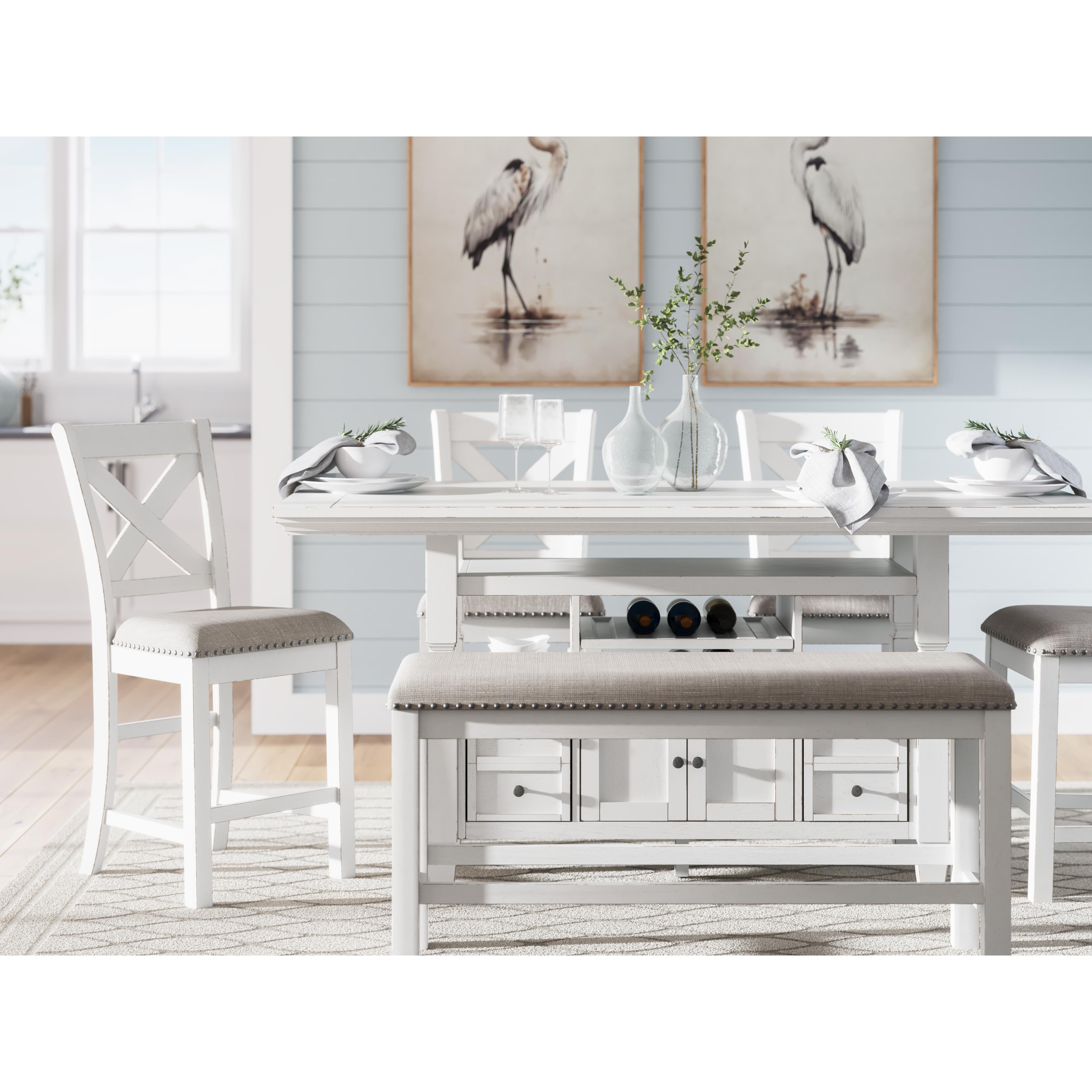 Signature Design by Ashley Robbinsdale D642-09 Double Counter Upholstered Bench IMAGE 10