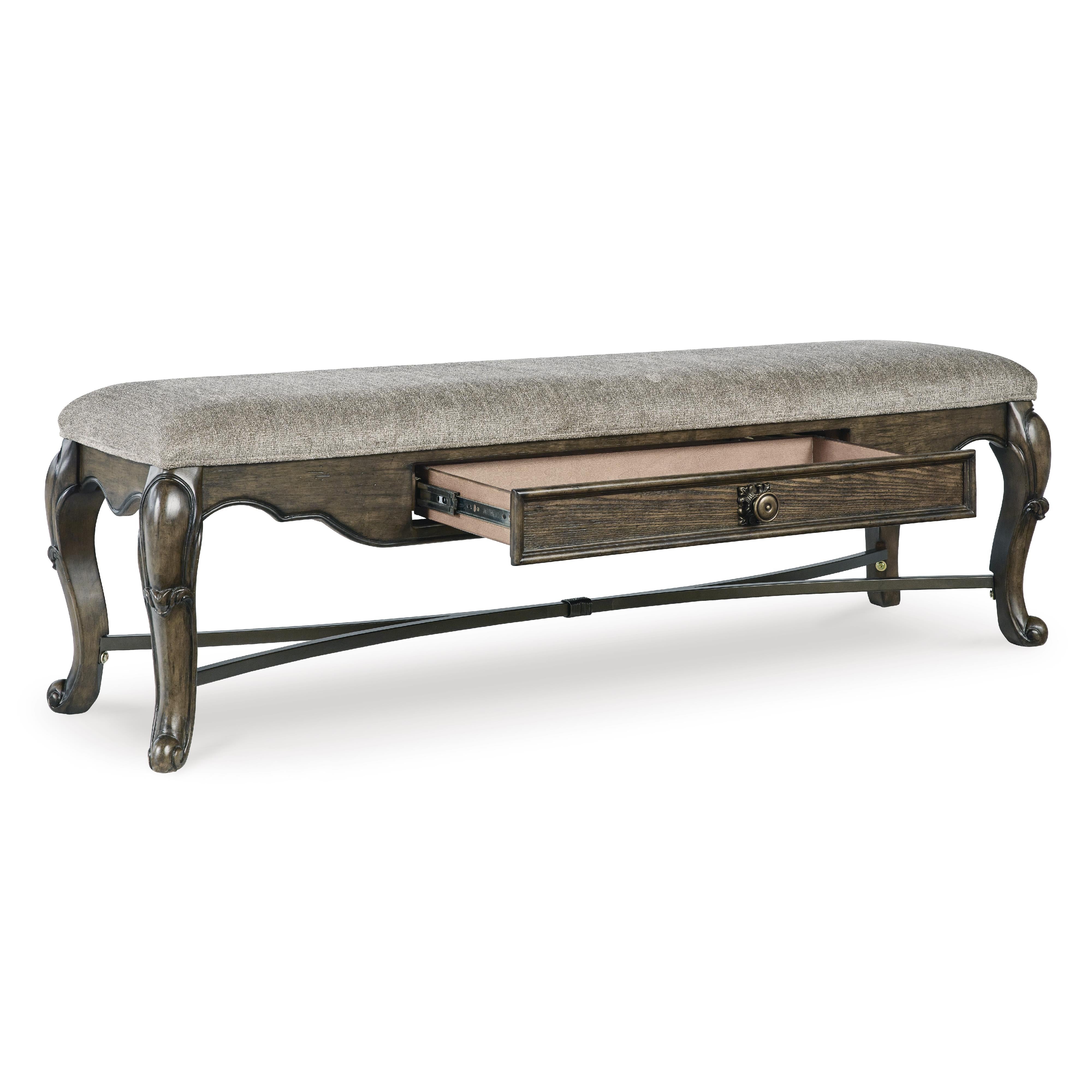Signature Design by Ashley Maylee D947-00 Upholstered Storage Bench IMAGE 2