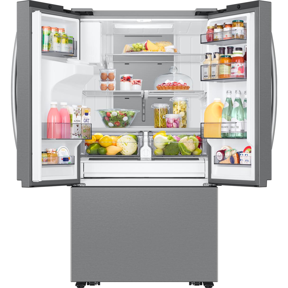 Samsung 36-inch, 31 cu. ft. French 3-Door Refrigerator with SmartThings Energy RF32CG5400SRAA IMAGE 3