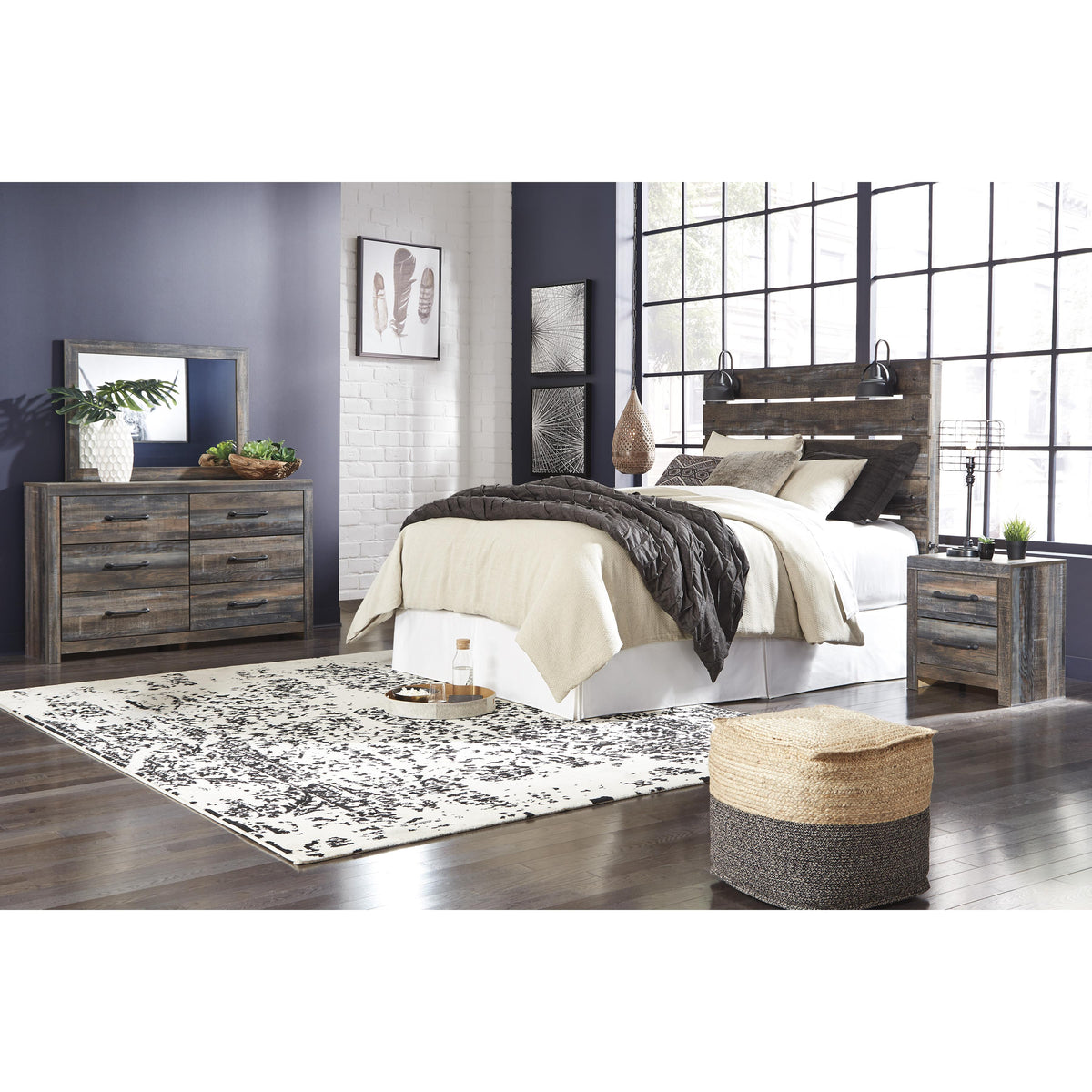 Signature Design by Ashley Drystan B211-57 Queen Panel Headboard IMAGE 6