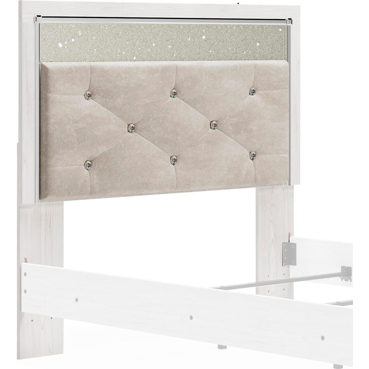 Signature Design by Ashley Altyra B2640-87 Full Upholstered Panel Headboard IMAGE 1