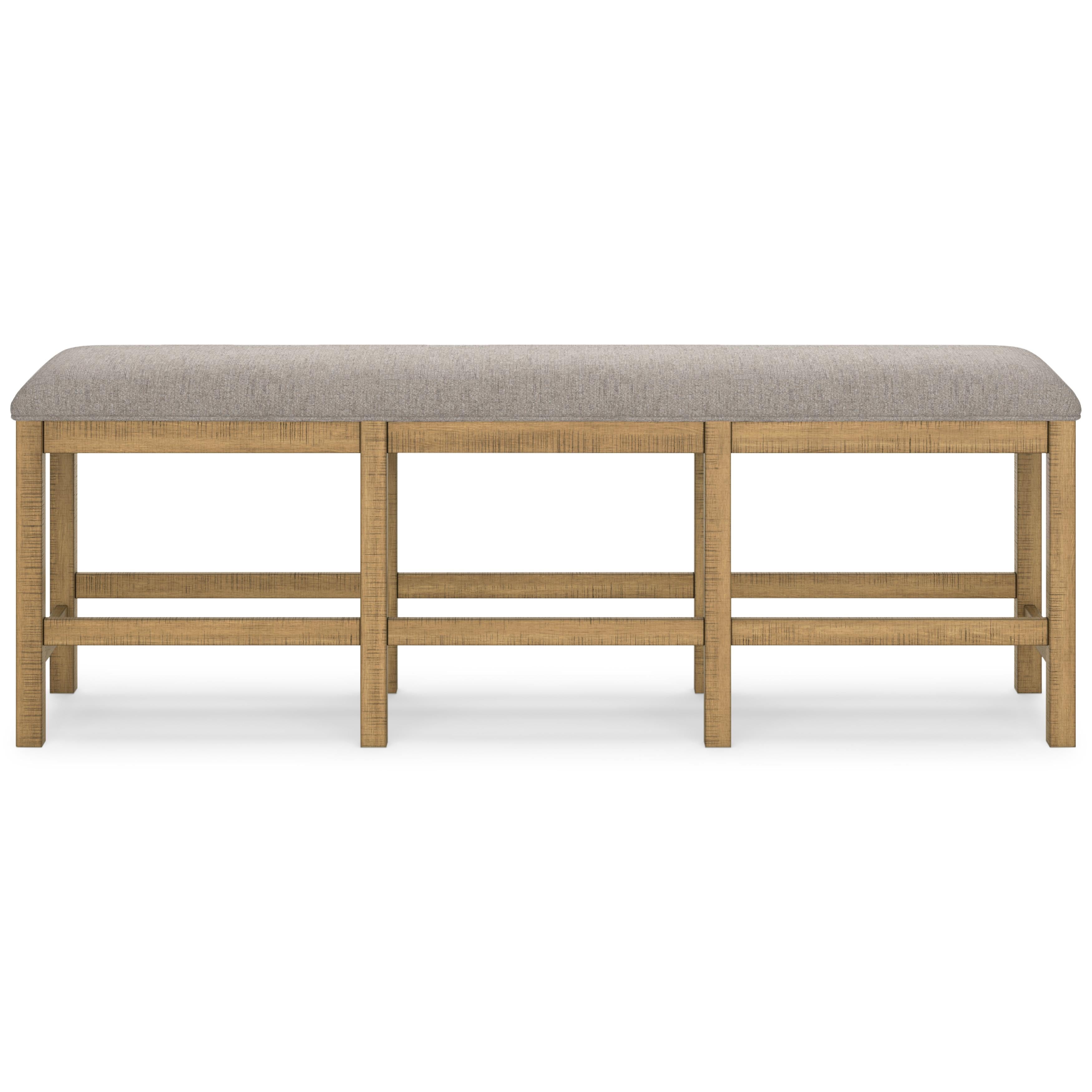 Signature Design by Ashley Havonplane D773-09 XL Counter Upholstered Dining Room Bench IMAGE 2