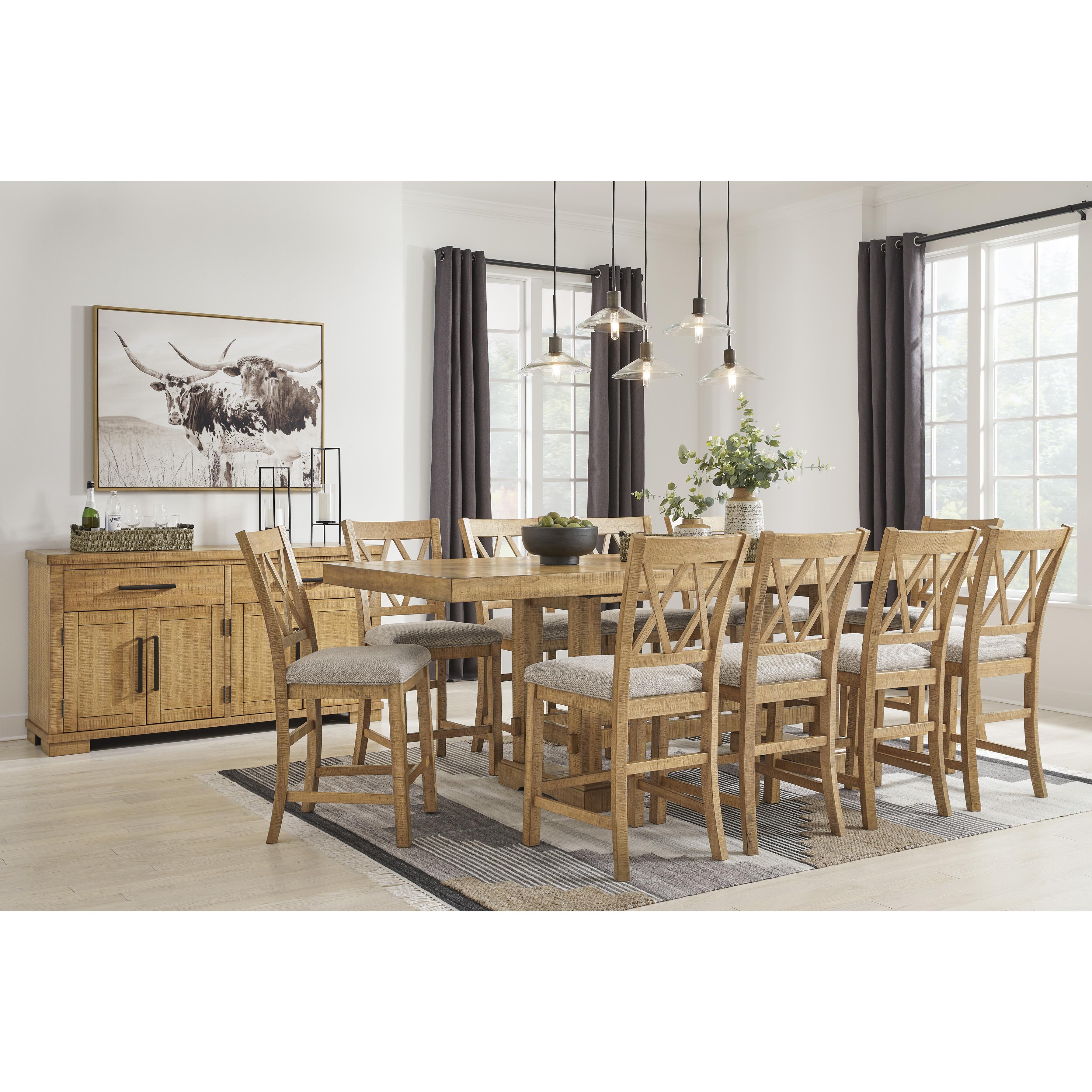 Signature Design by Ashley Havonplane D773-32 Rectangular Dining Room Counter Extension Table IMAGE 13