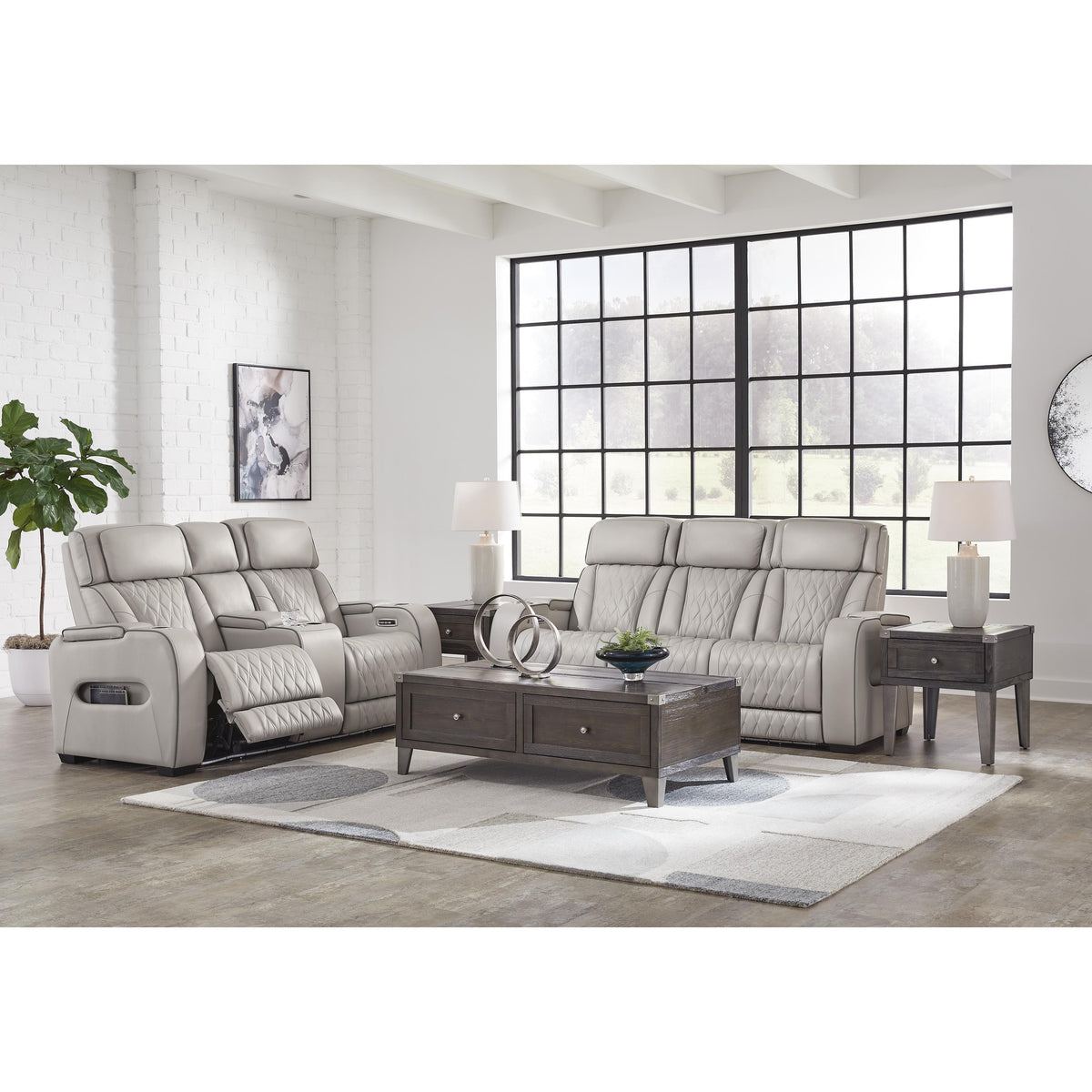 Signature Design by Ashley Boyington U2710518 Power Reclining Loveseat with Console and Adjustable Headrest IMAGE 14