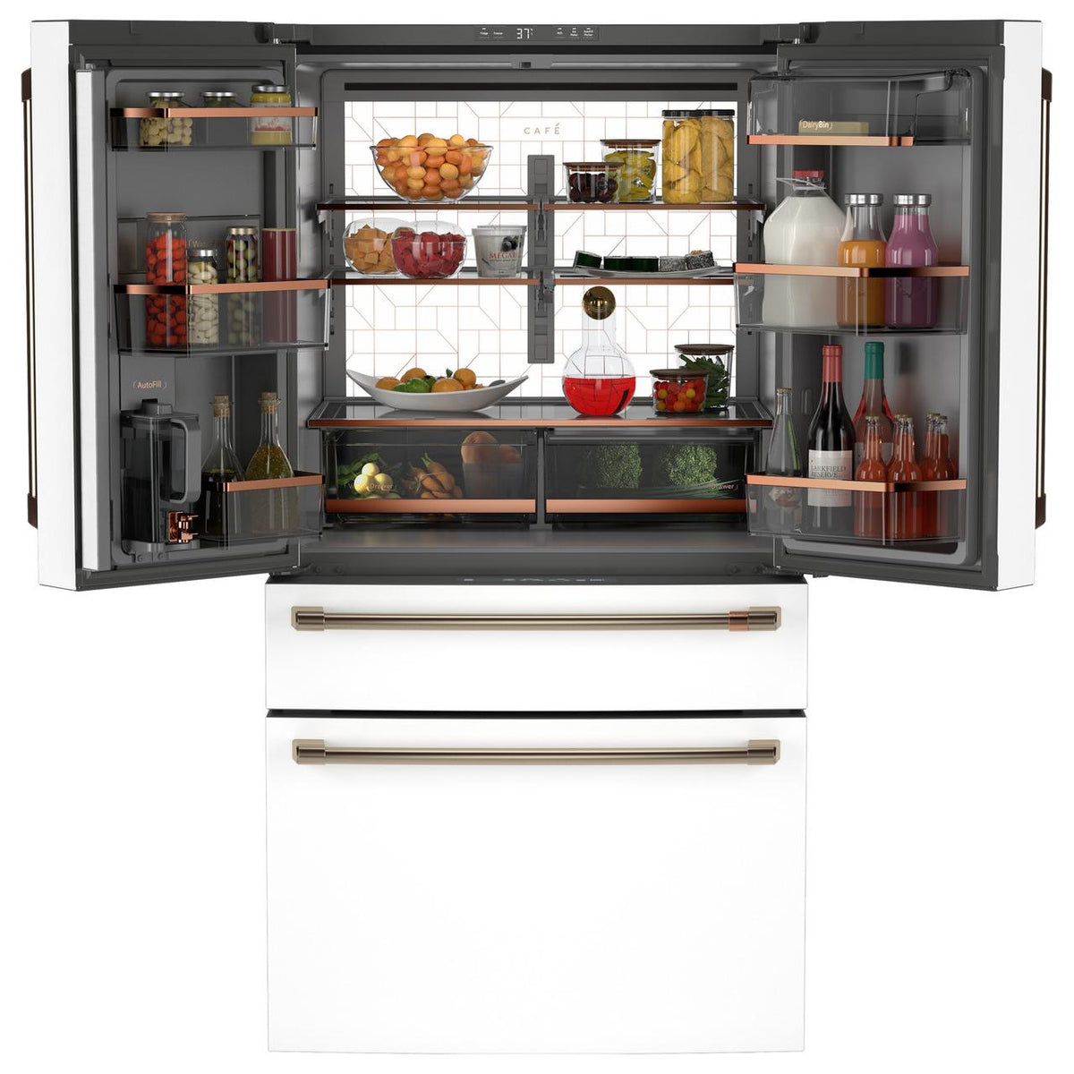 Café 36-inch 28.7 cu. ft. French 4-Door Refrigerator CGE29DP4TW2 IMAGE 3