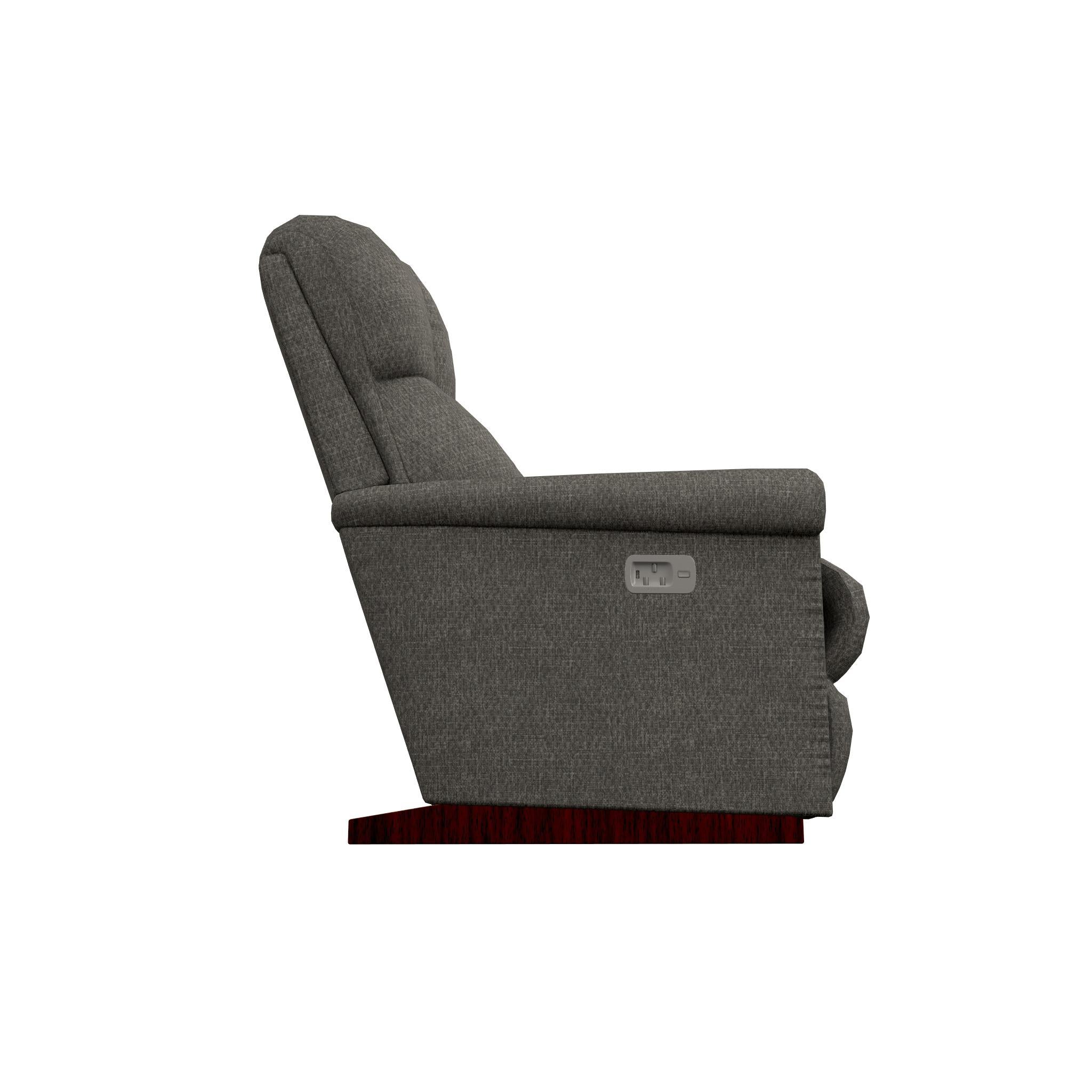 La-Z-Boy Pinnacle Power Rocking Recliner w/ Headrest & Lumbar - Graphite IMAGE 3
