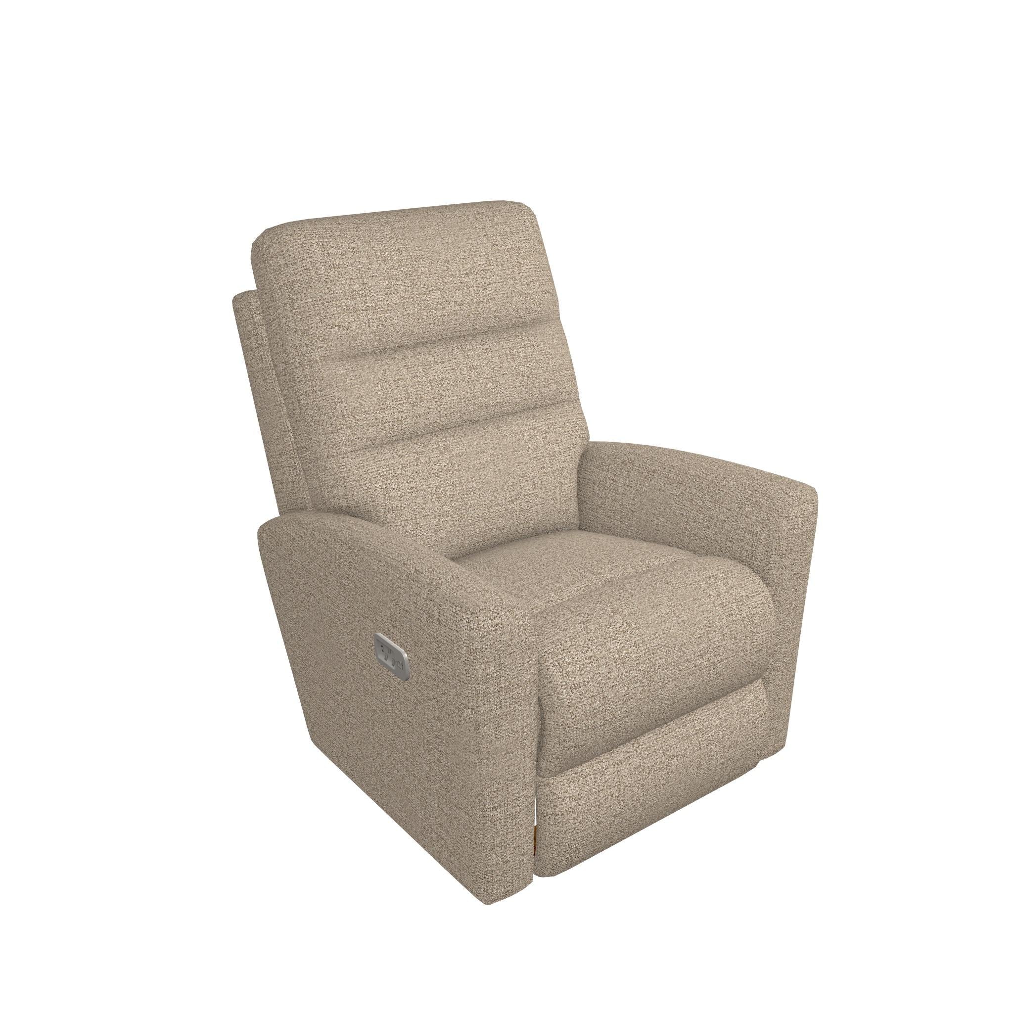 La-Z-Boy Liam Power Rocking Recliner w/ Headrest & Lumbar - Fawn IMAGE 1