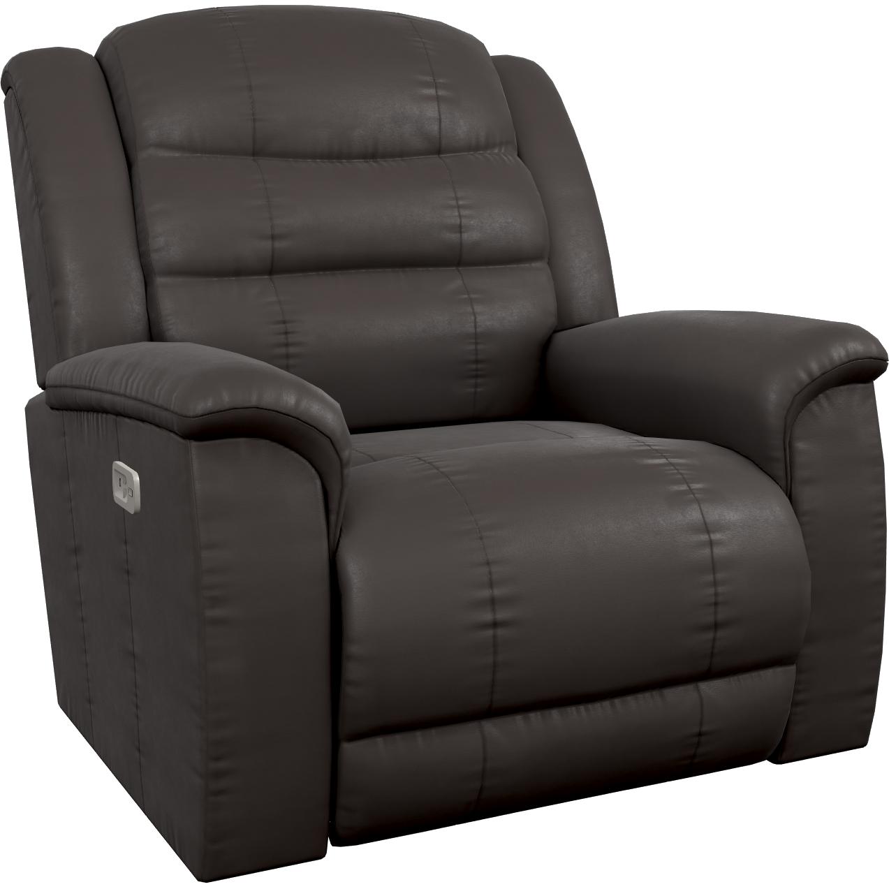La-Z-Boy Redwood Power Rocking Recliner w/ Headrest - Chocolate IMAGE 1