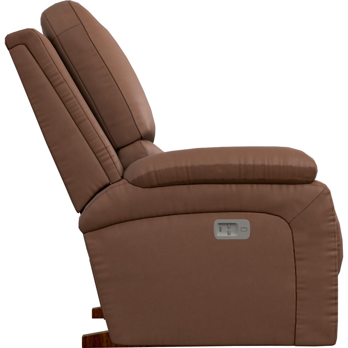 La-Z-Boy Greyson Power Rocking Recliner w/ Headrest - Caramel IMAGE 3