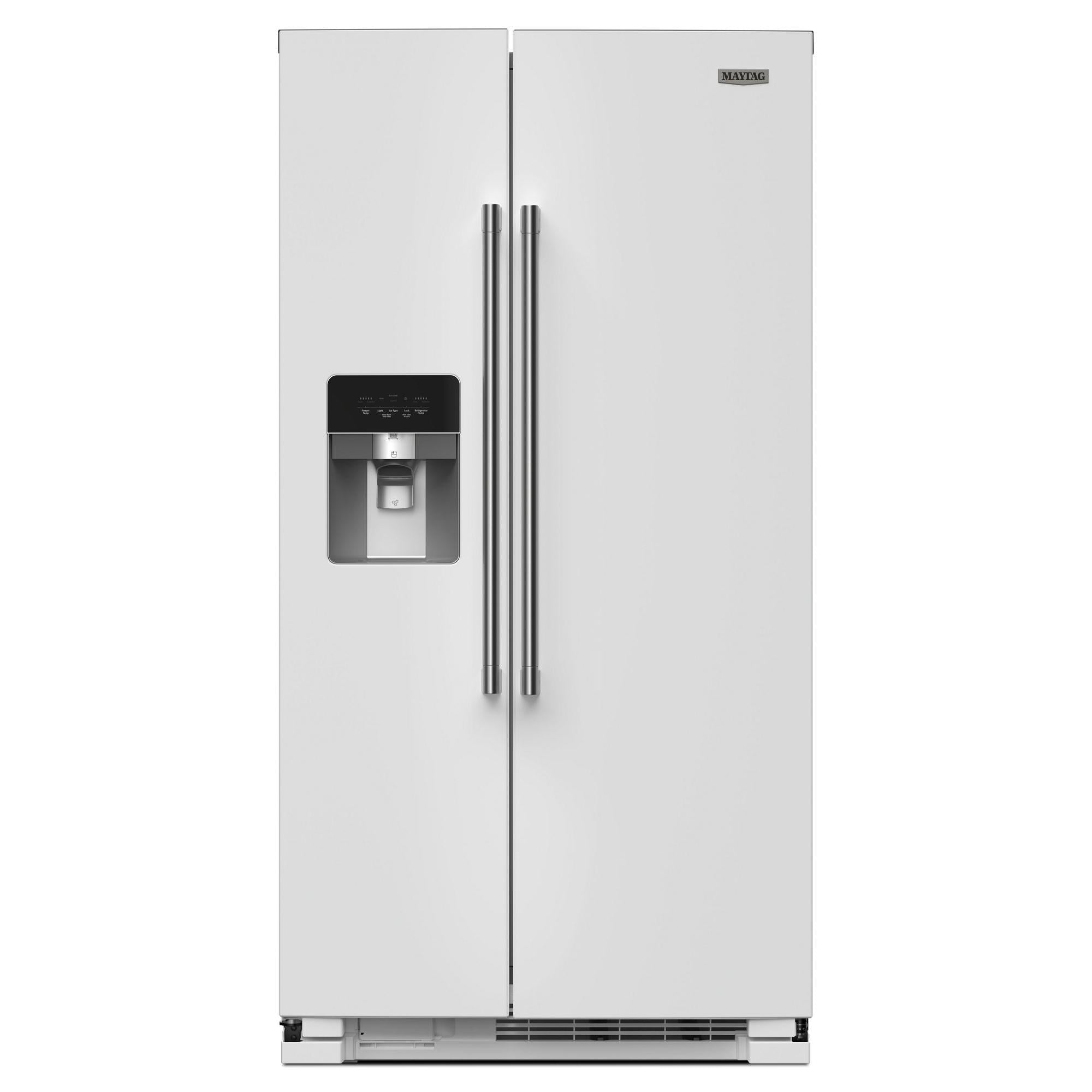 Maytag 36 in. 25 cu. ft. Side-by-Side Refrigerator MRSF4036PW IMAGE 1