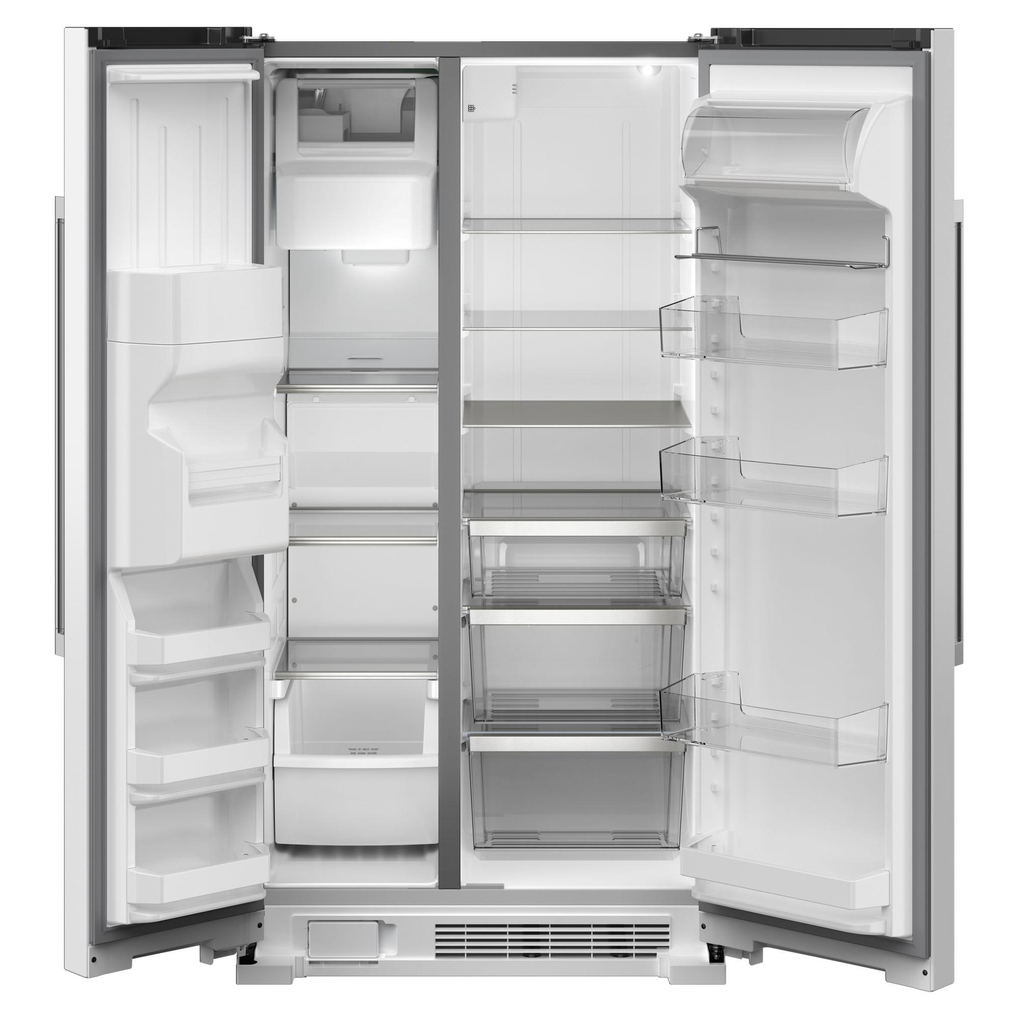 Maytag 36 in. 25 cu. ft. Side-by-Side Refrigerator MRSF4036PW IMAGE 2