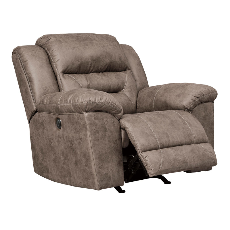 Signature Design by Ashley Stoneland Power Rocker Leather Look Recliner 3990598C IMAGE 3