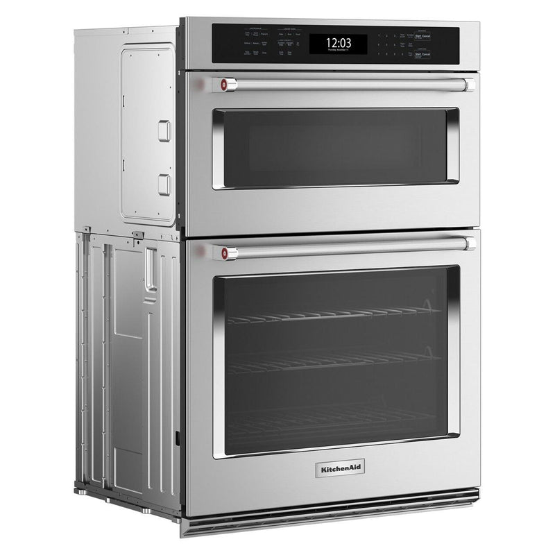 KitchenAid 30-inch, 6.4 cu. ft. Built-in Combination Wall Oven with Microwave with Air Fry KOEC530PPS IMAGE 4