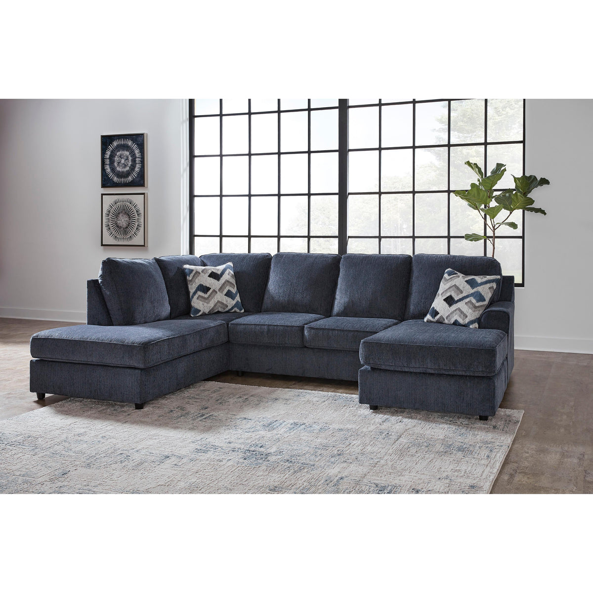 Signature Design by Ashley Albar Place 95302S2 2 pc Sectional IMAGE 3