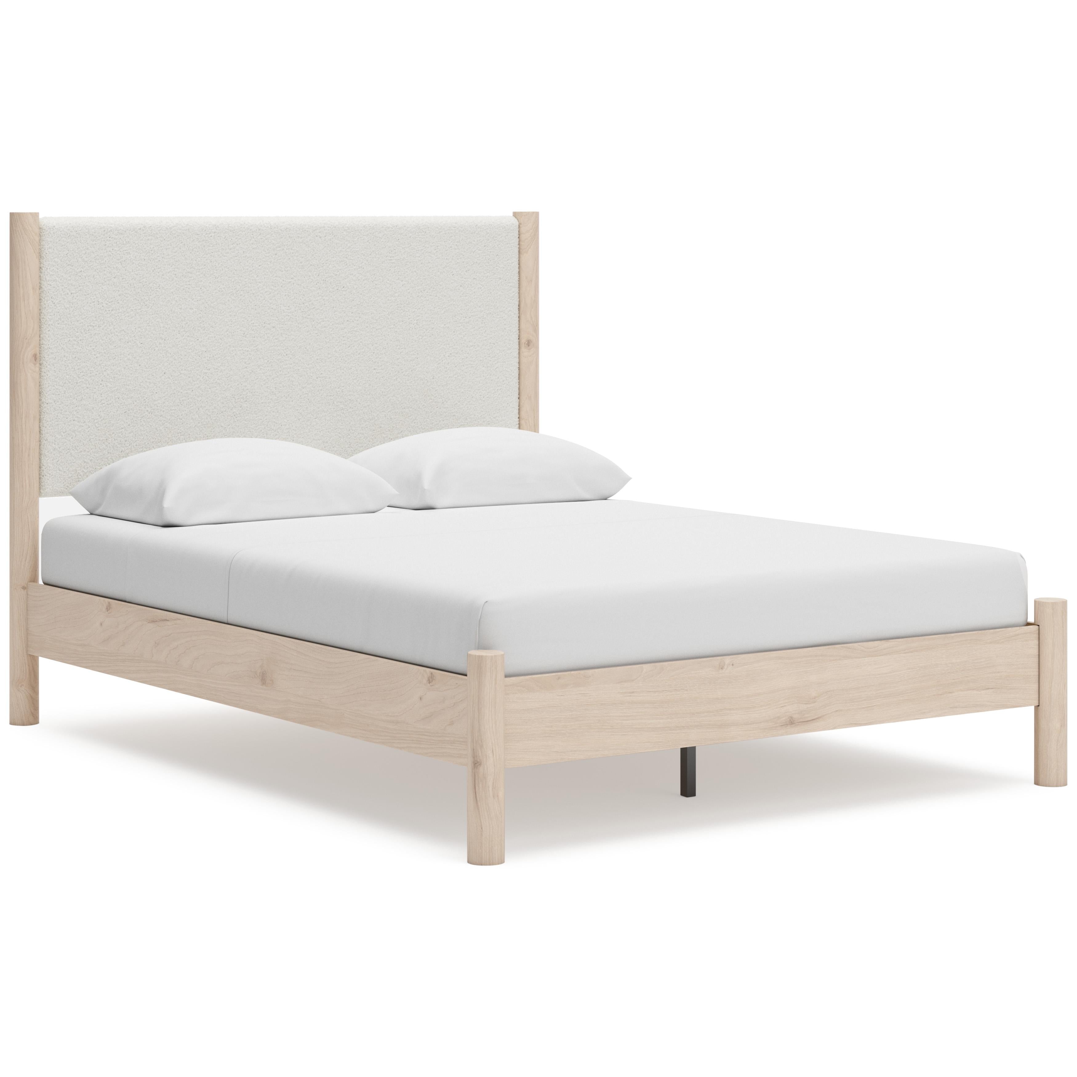 Signature Design by Ashley Cadmori B2615B4 Queen Upholstered Panel Bed IMAGE 1