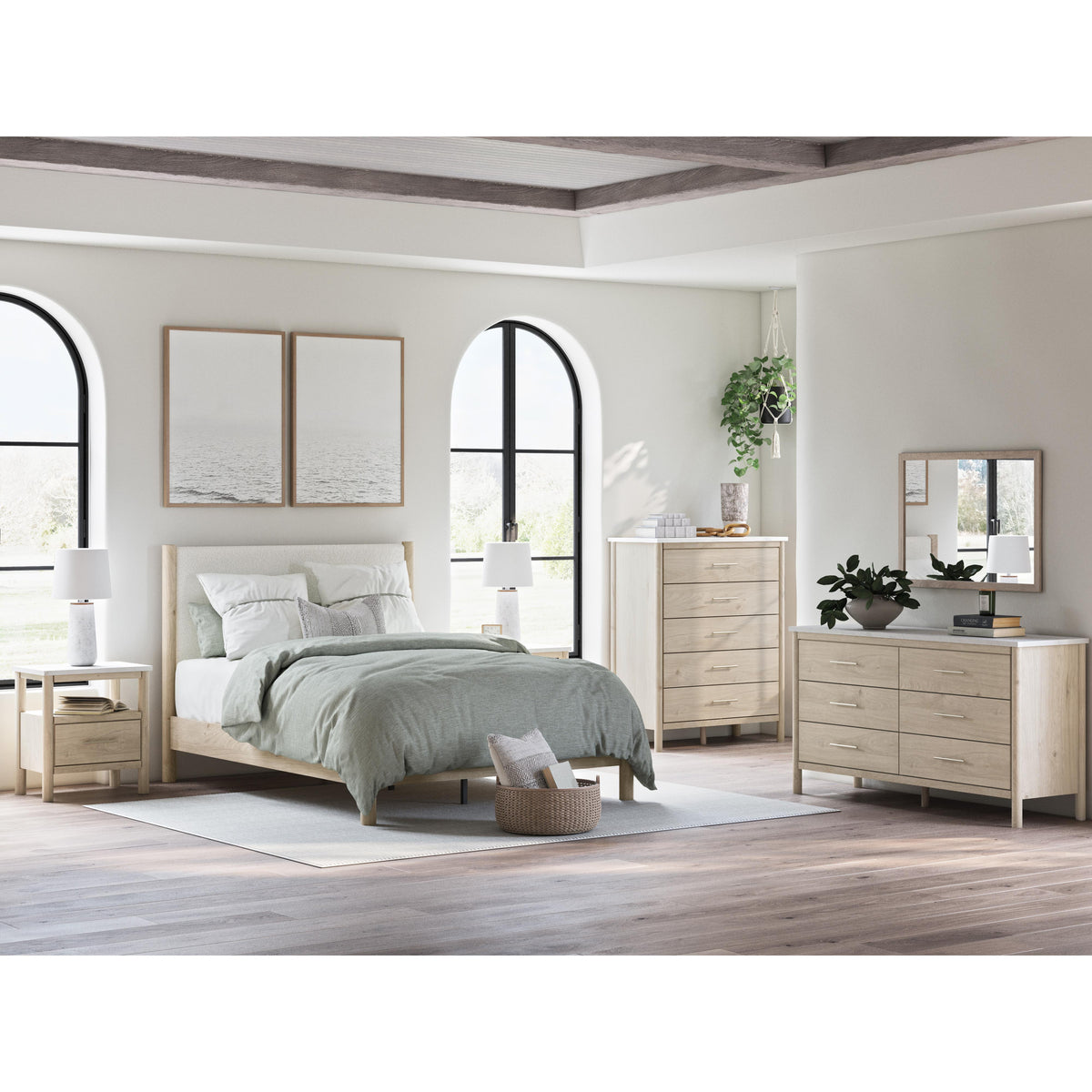 Signature Design by Ashley Cadmori B2615B4 Queen Upholstered Panel Bed IMAGE 11