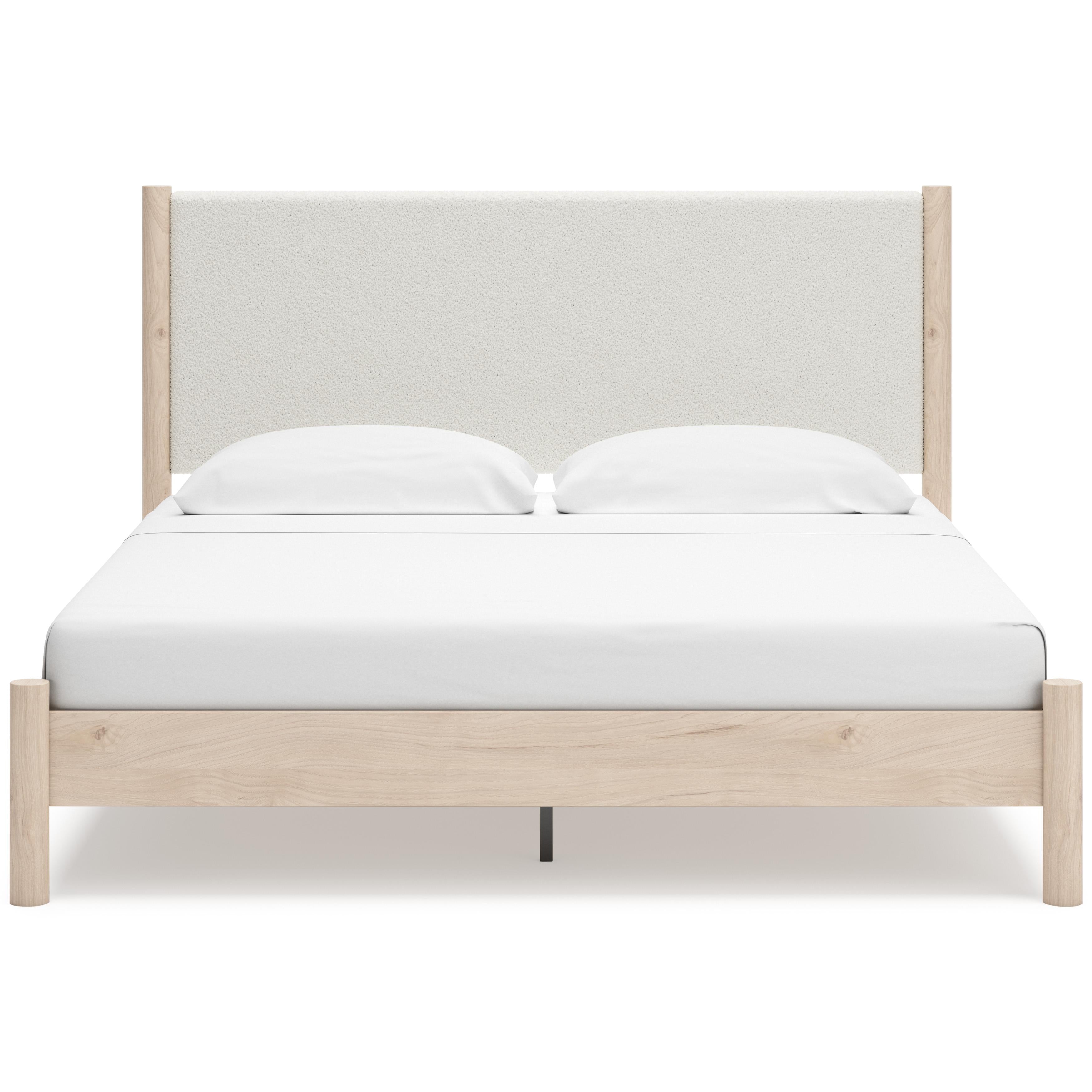 Signature Design by Ashley Cadmori B2615B7 King Upholstered Panel Bed IMAGE 2