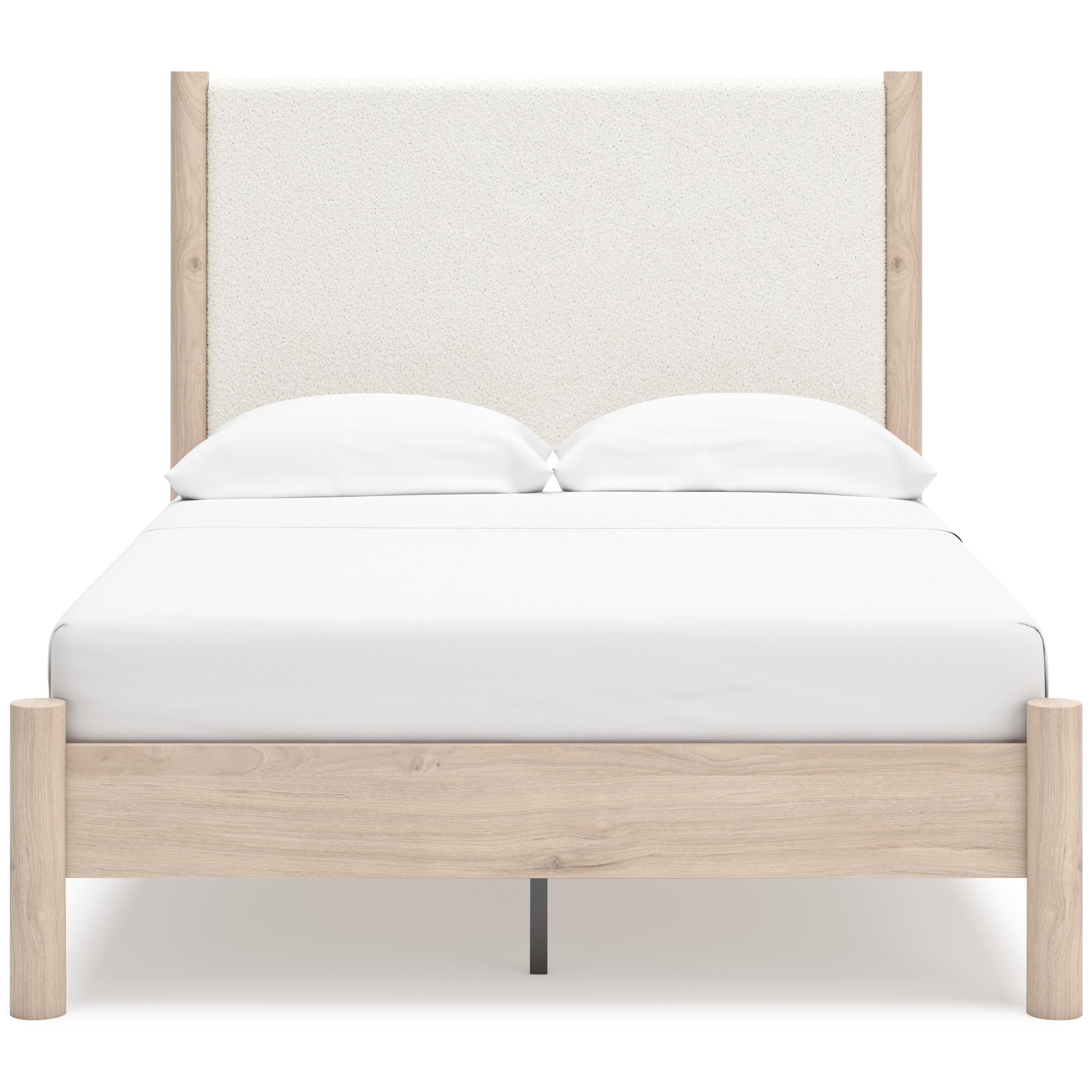 Signature Design by Ashley Cadmori B2615B8 Full Upholstered Panel Bed IMAGE 2