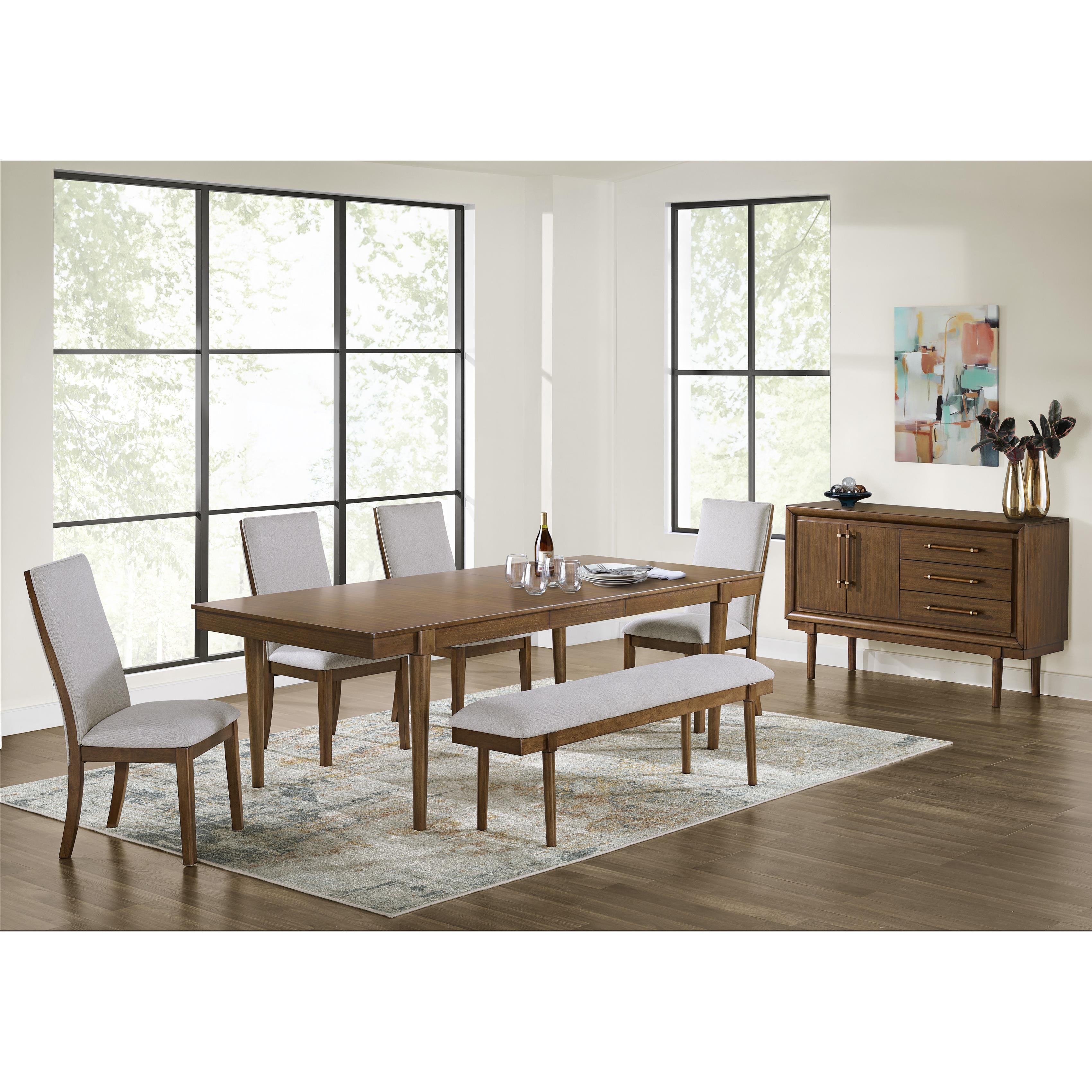 Signature Design by Ashley Lyncott D615-00 Large Upholstered Dining Room Bench IMAGE 6