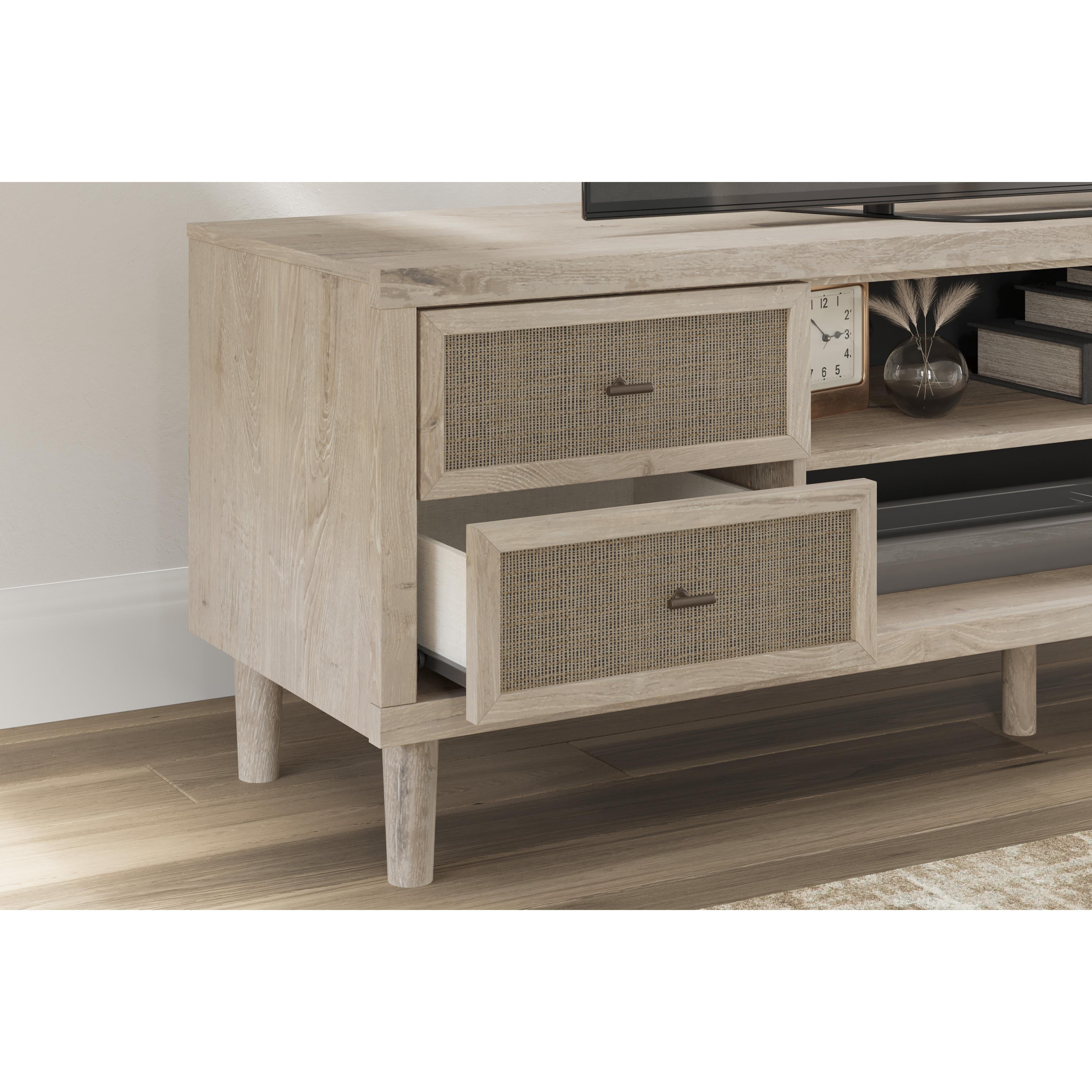 Signature Design by Ashley Cielden W1199-68 Extra Large TV Stand with Fireplace Option IMAGE 9