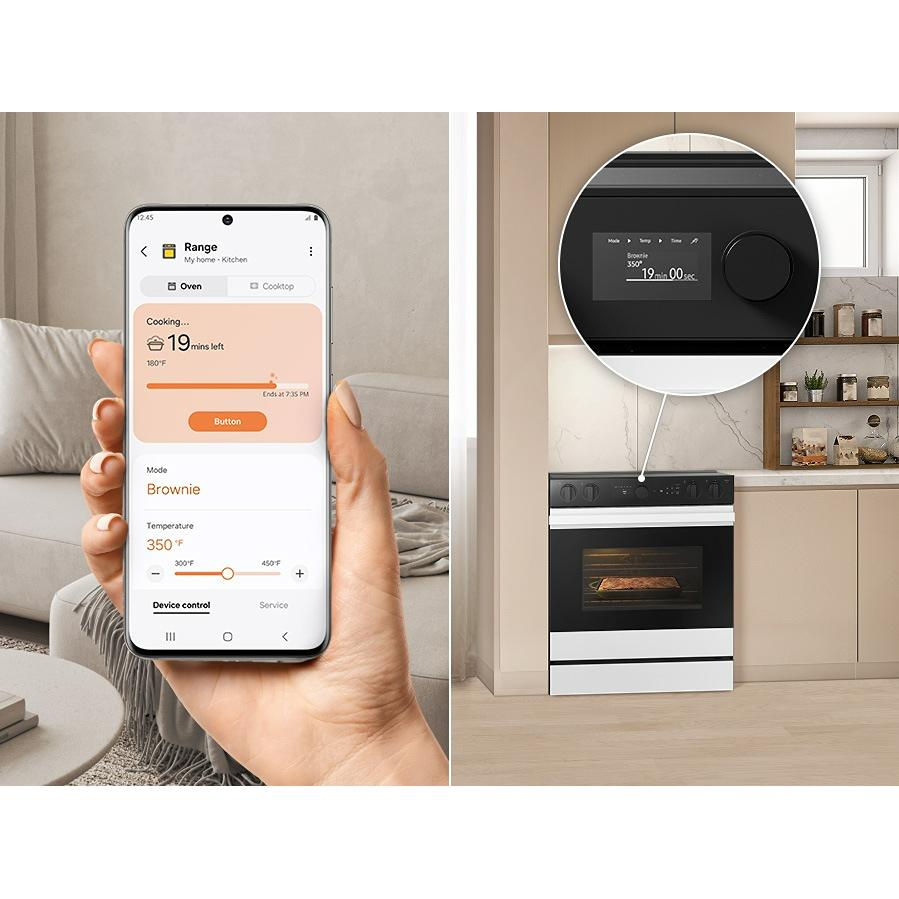 Samsung 6.3 cu. ft. Bespoke Smart Slide-In Electric Range NSE6DB850012/AC IMAGE 11