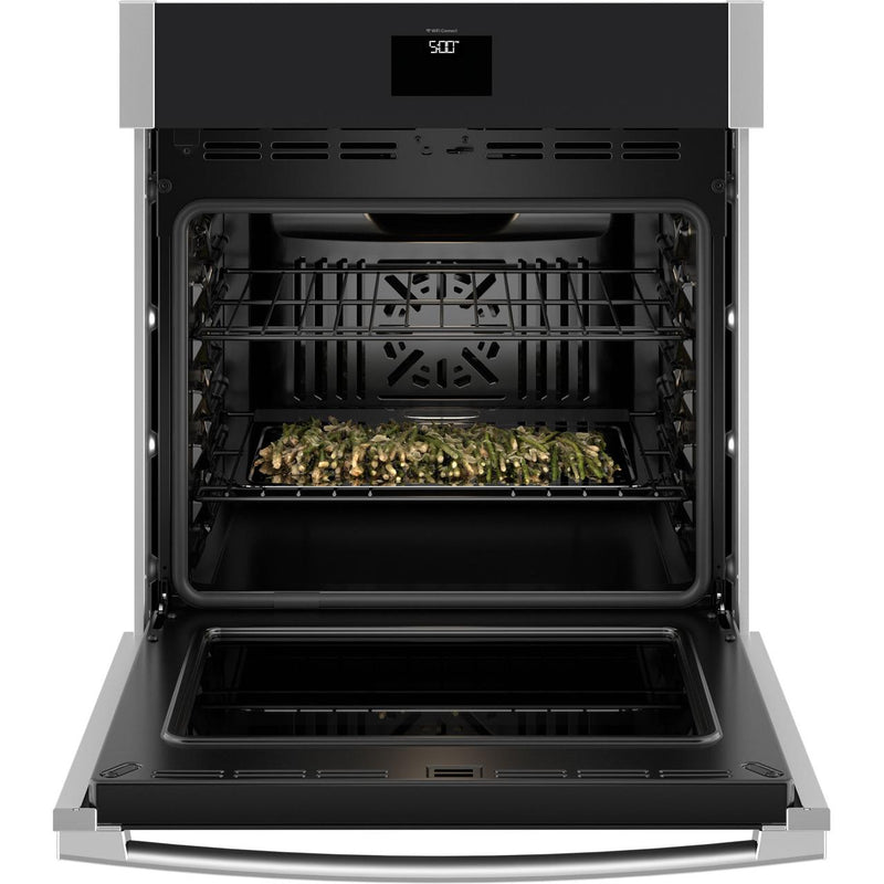 GE 27-inch, 4.3 cu. ft. Built-in Single Wall Oven with True European Convection JKS5000SVSS IMAGE 2