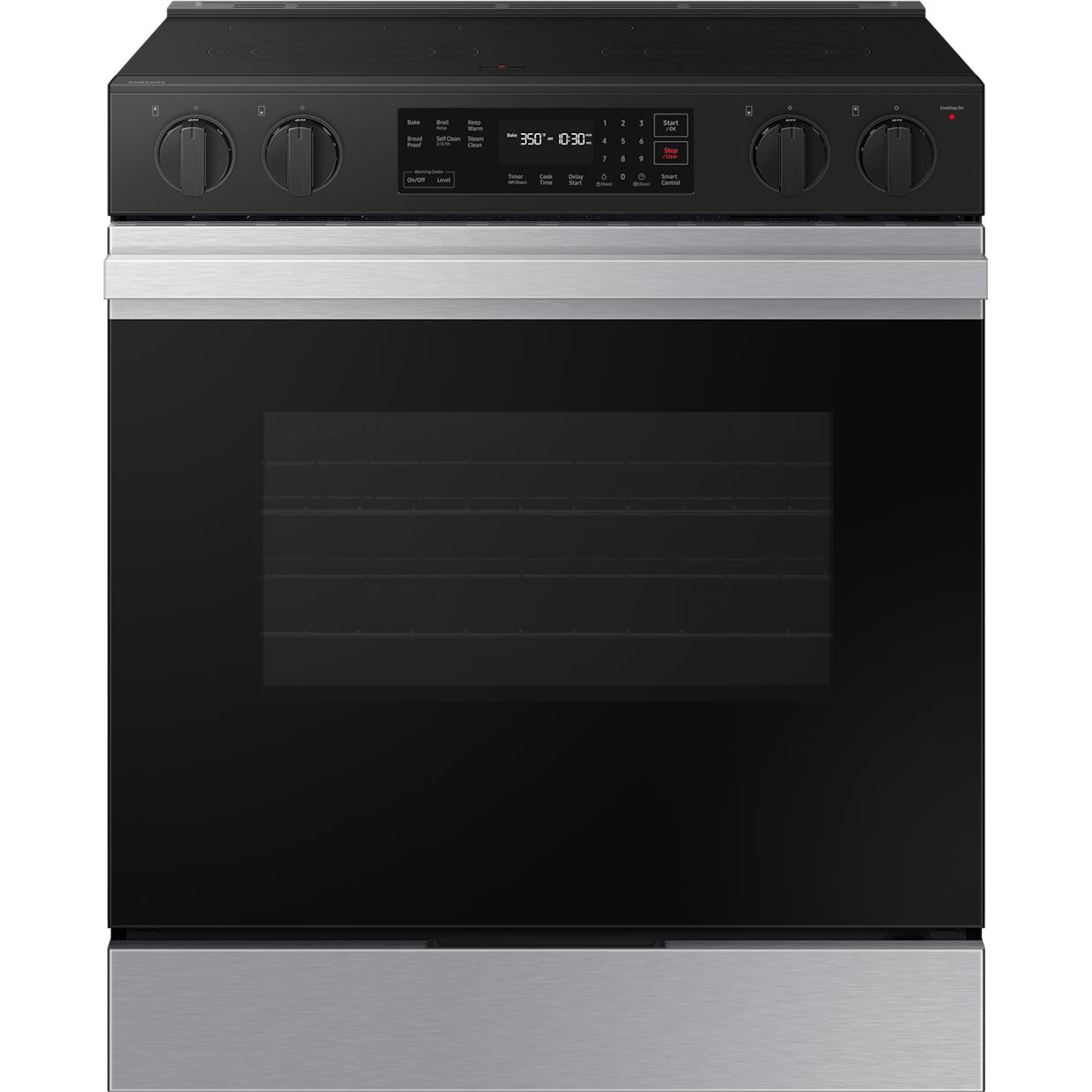 Samsung 6.3 cu. ft. Bespoke Smart Slide-In Electric Range NSE6DG8100SR/AC IMAGE 1
