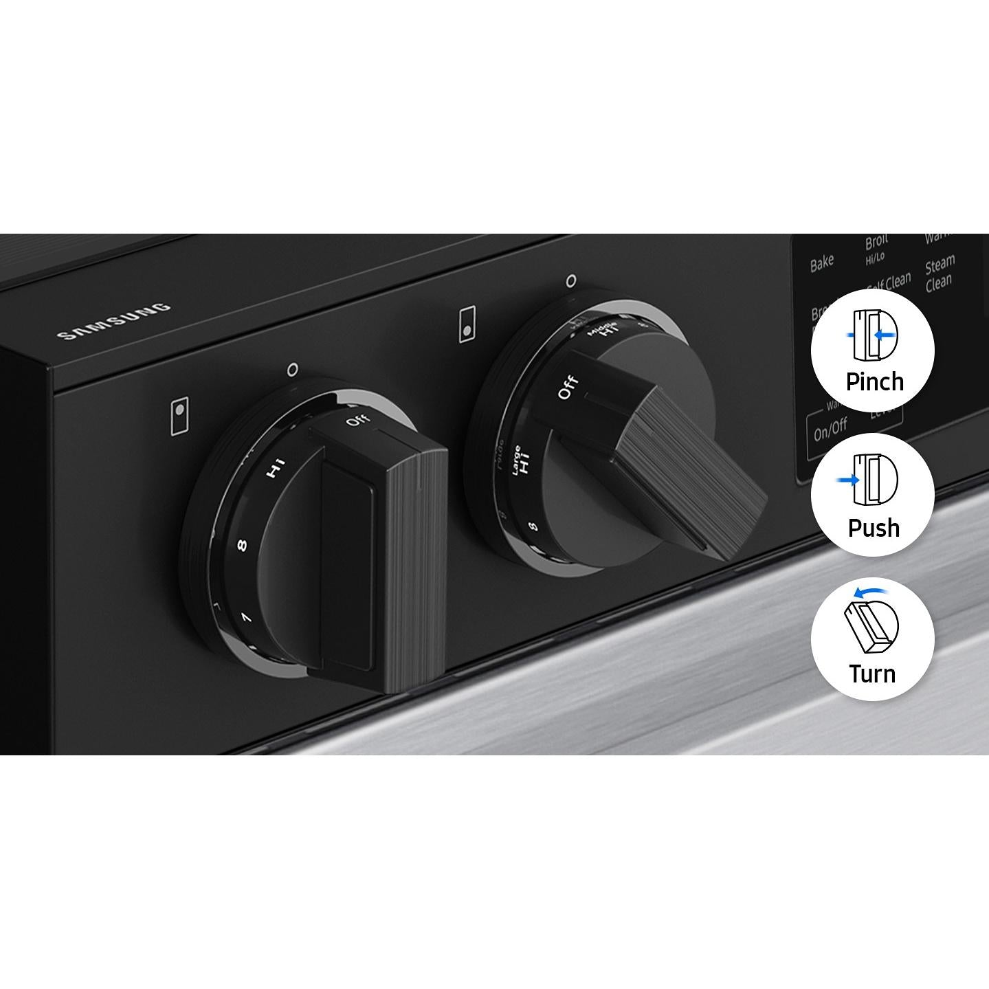 Samsung 6.3 cu. ft. Bespoke Smart Slide-In Electric Range NSE6DG8100SR/AC IMAGE 9