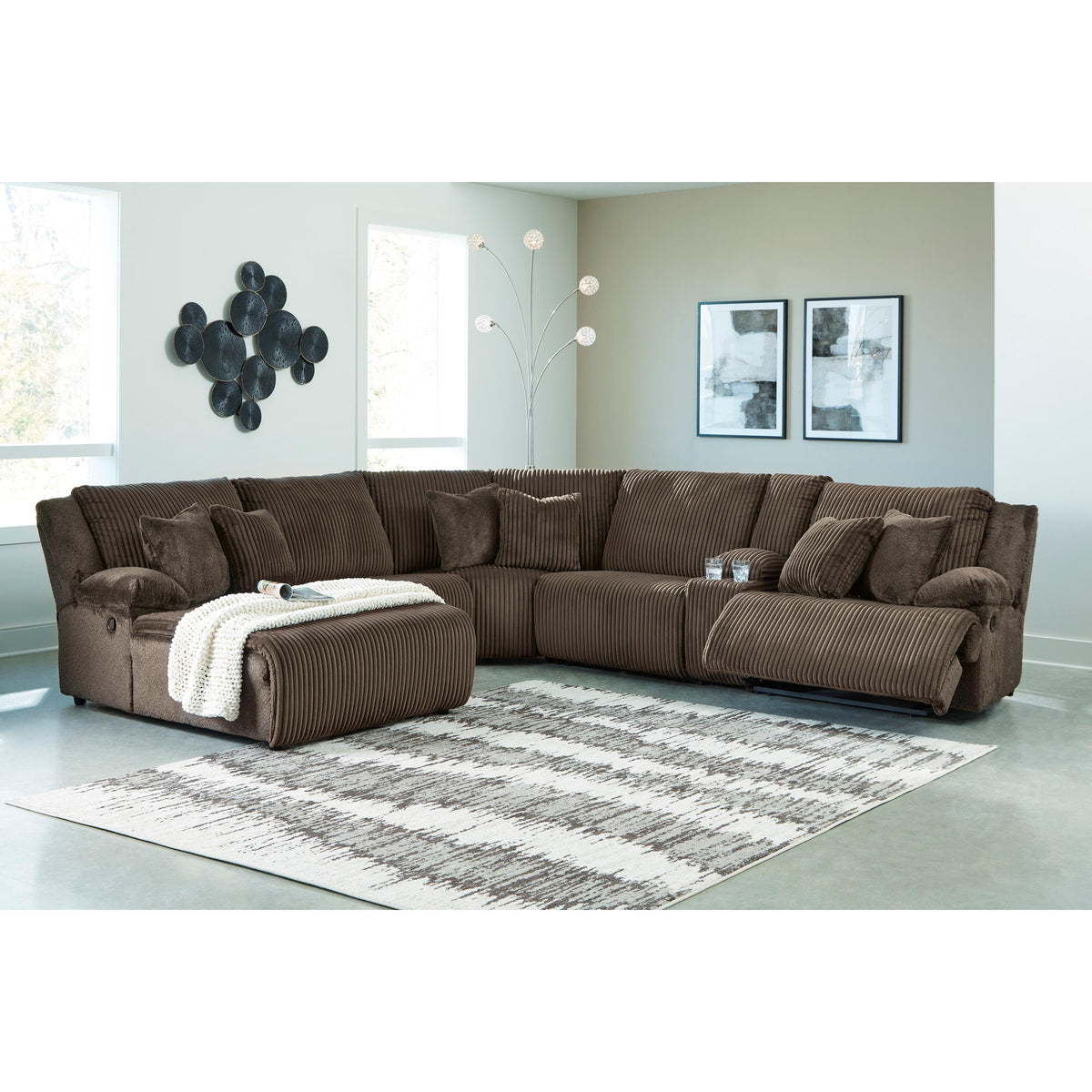 Signature Design by Ashley Top Tier 92705S2 6 pc Reclining Sectional with Chaise IMAGE 4