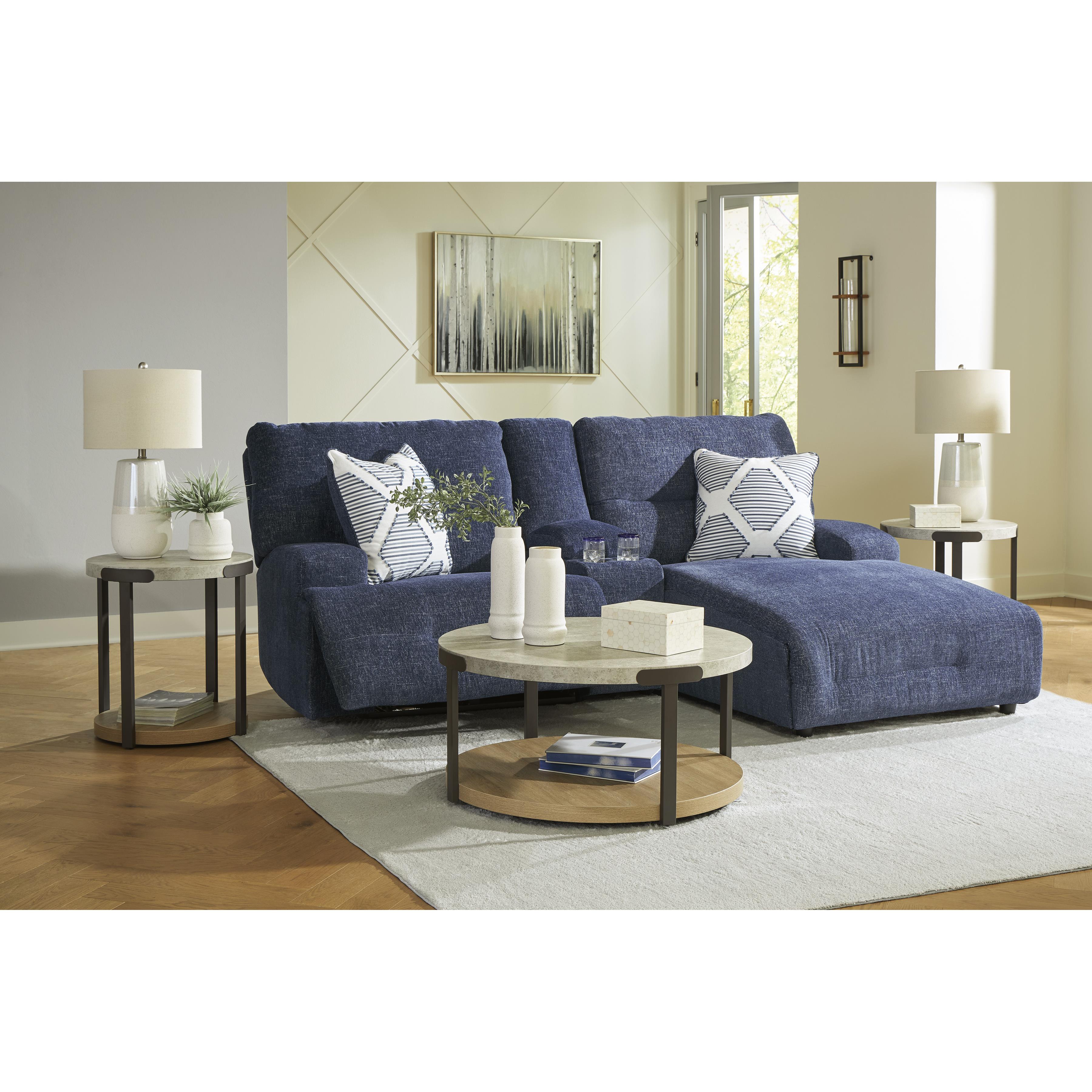Signature Design by Ashley Acklen Place 93607S4 3 pc Power Reclining Sectional Sofa with Chaise IMAGE 5