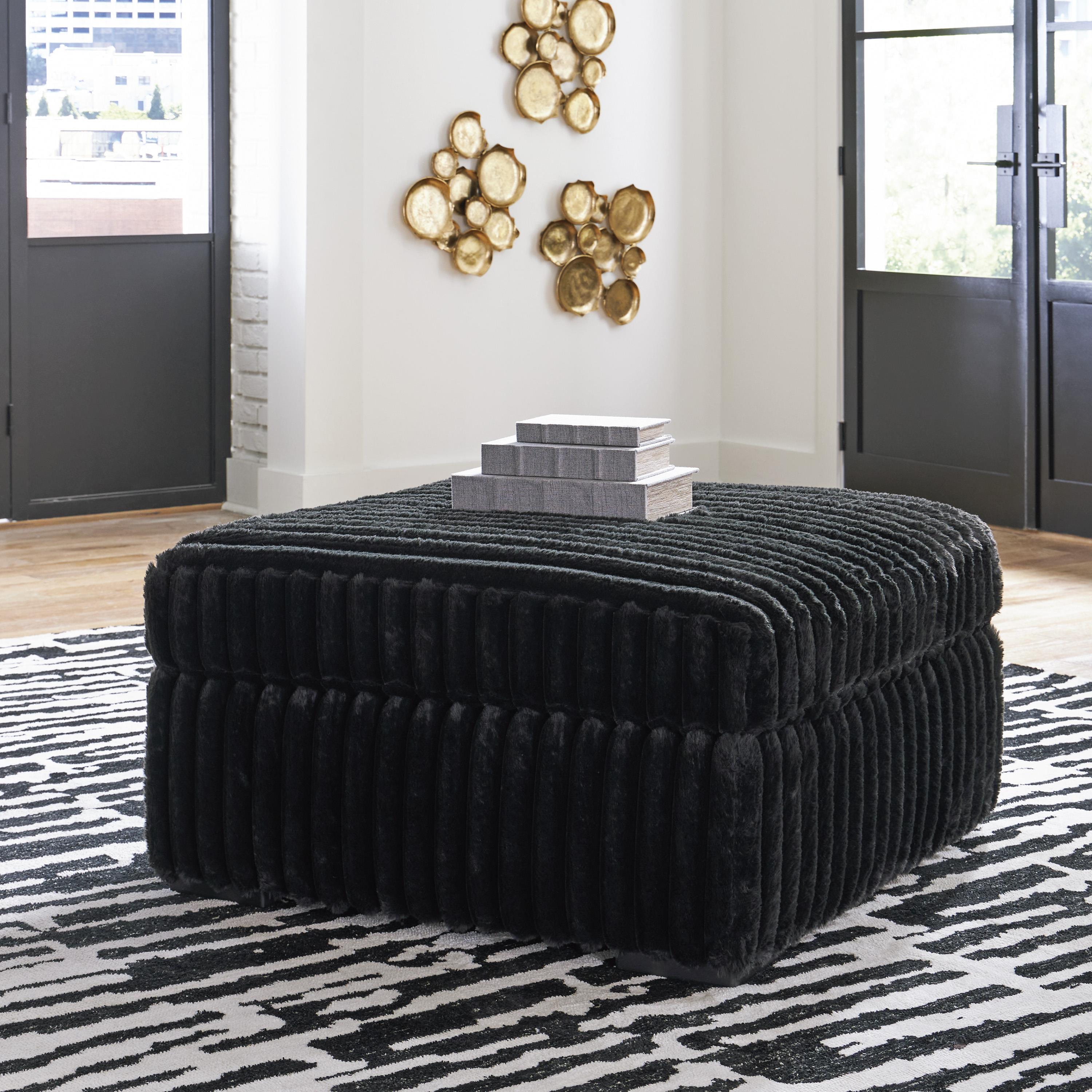 Signature Design by Ashley Midnight-Madness 9810308 Oversized Accent Ottoman IMAGE 4