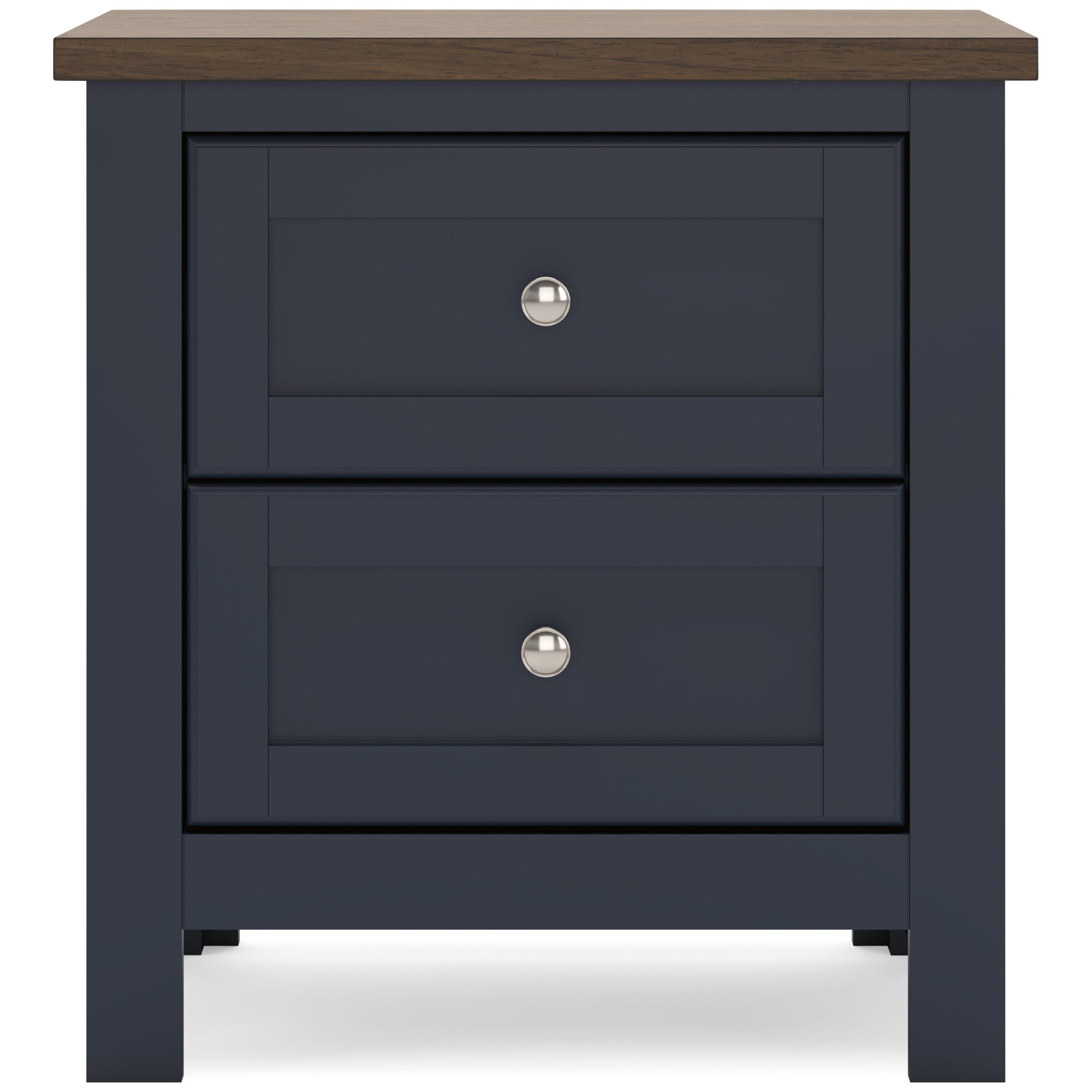Signature Design by Ashley Landocken B414-92 Two Drawer Night Stand IMAGE 3