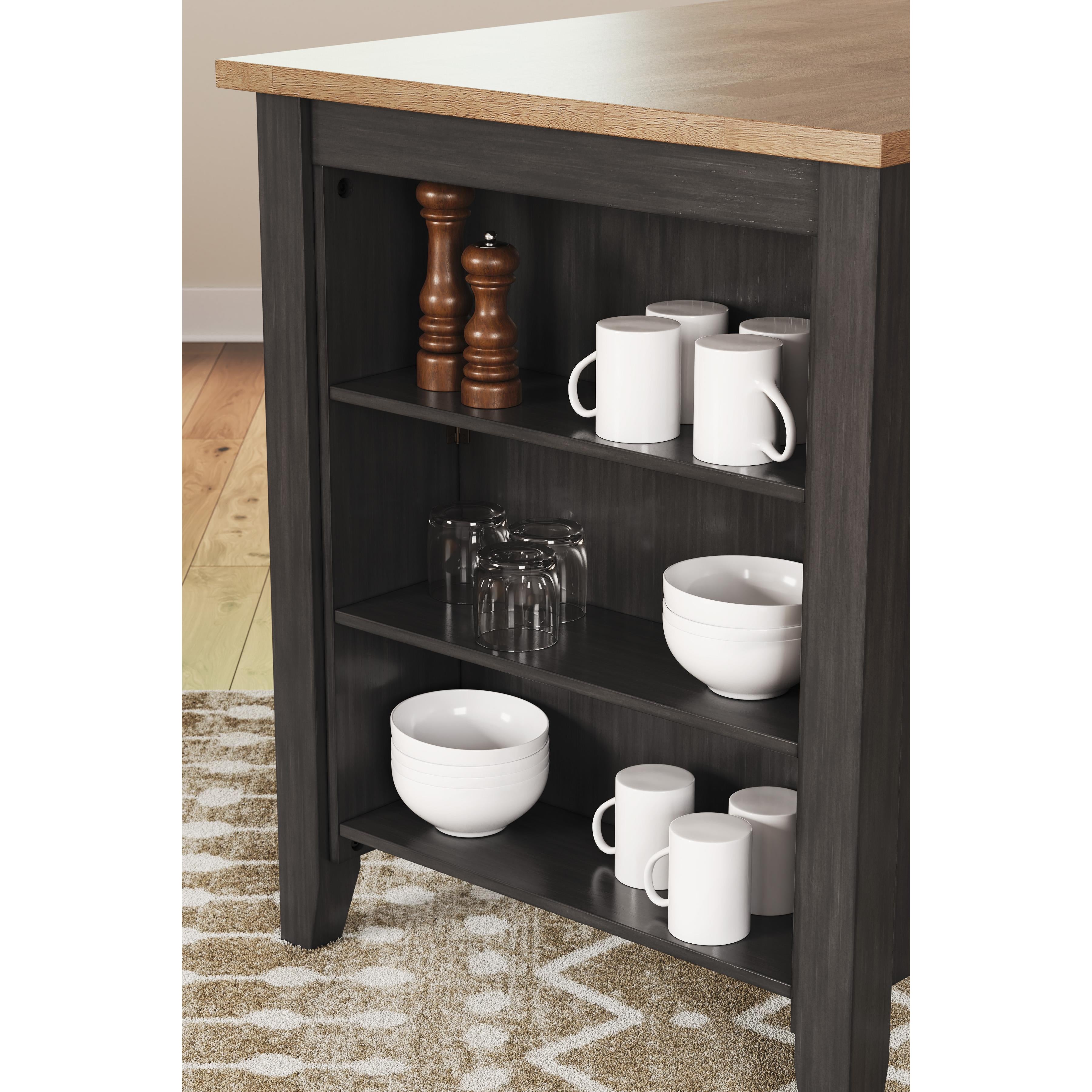 Signature Design by Ashley Gesthaven D396-13 Rectangular Dining Room Counter Table IMAGE 7