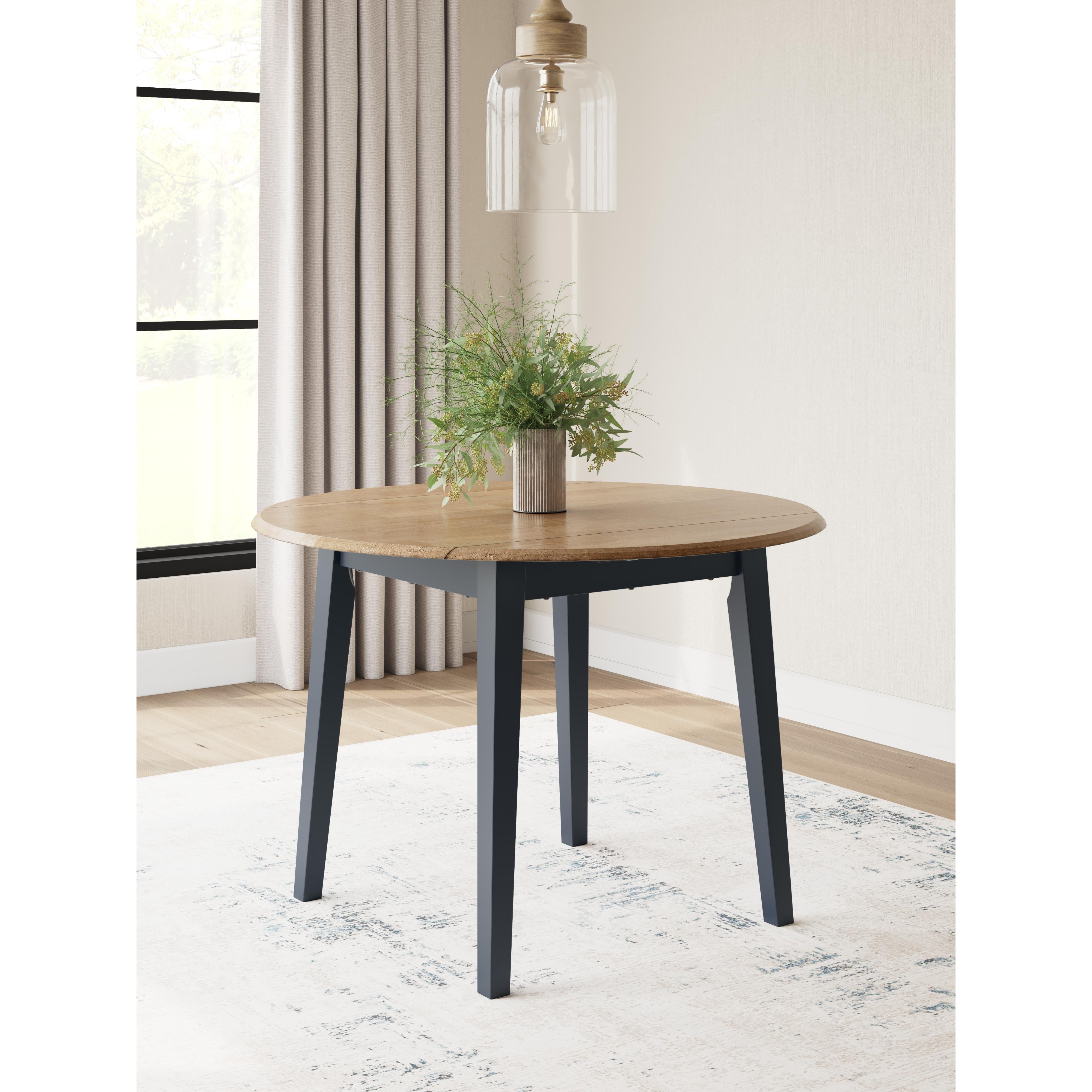 Signature Design by Ashley Gesthaven D399-15 Round Dining Room Drop Leaf Table IMAGE 5