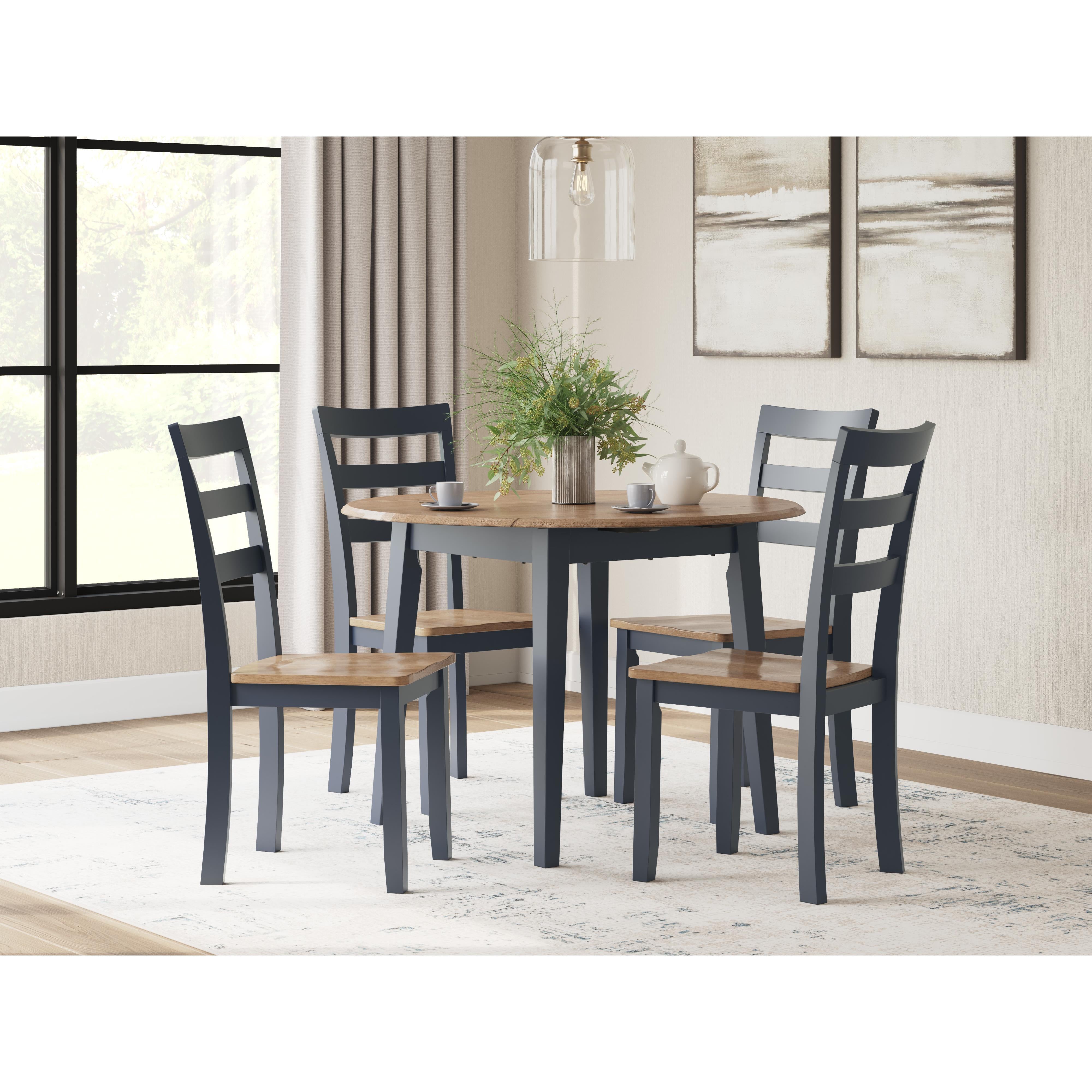 Signature Design by Ashley Gesthaven D399-15 Round Dining Room Drop Leaf Table IMAGE 7