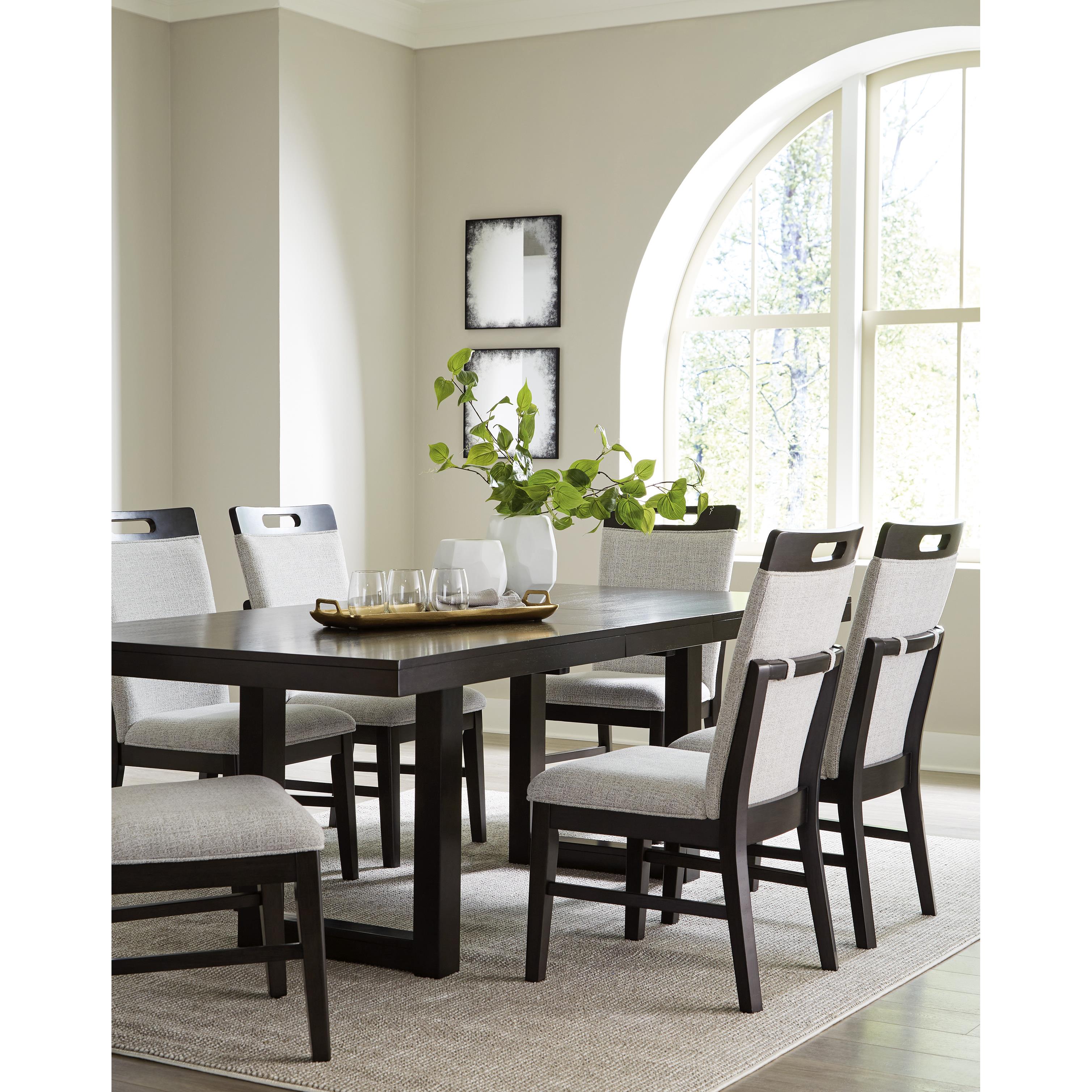 Signature Design by Ashley Neymorton D618-35 Rectangular Dining Room Butterfly Extension Table IMAGE 7