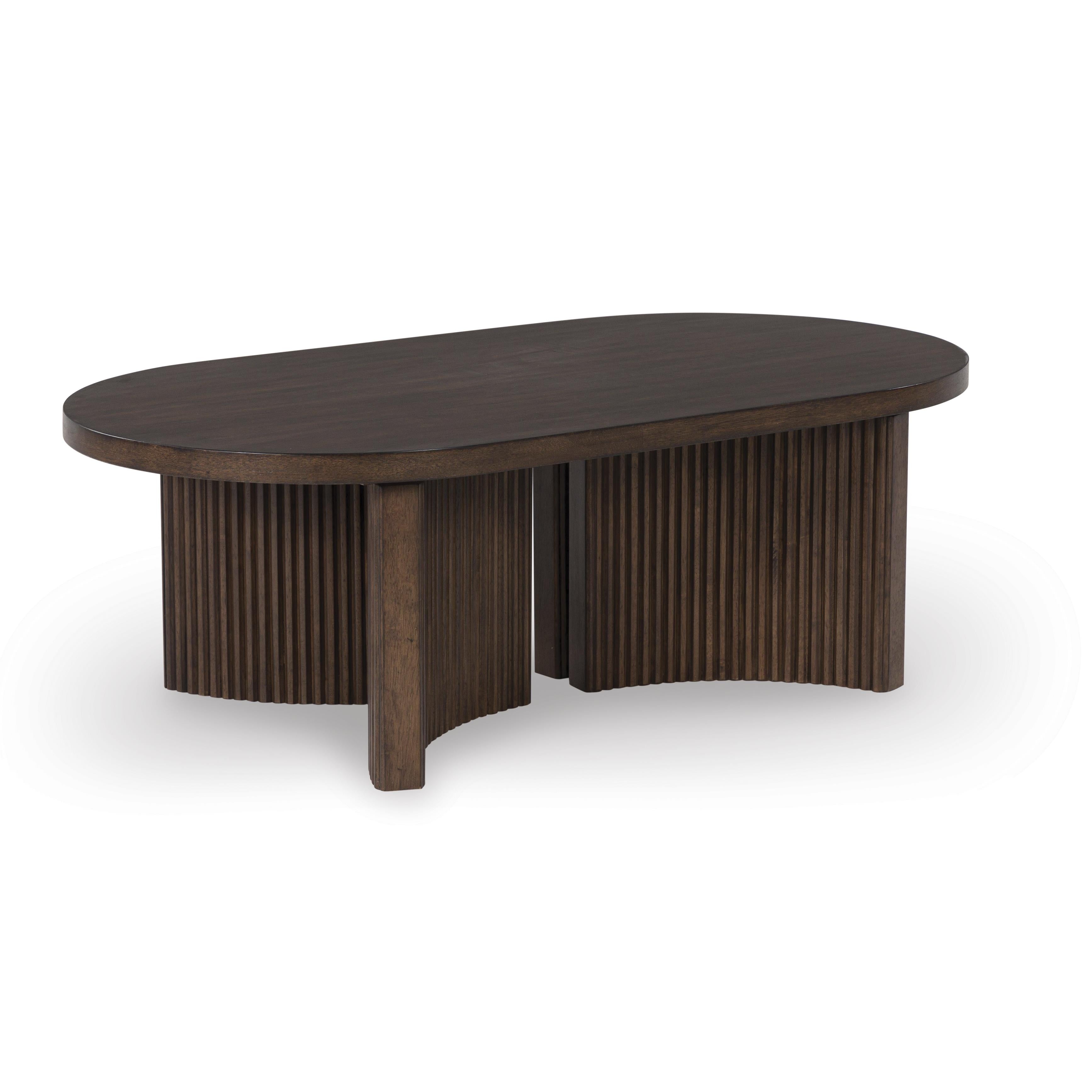 Signature Design by Ashley Korestone T689-0 Oval Cocktail Table