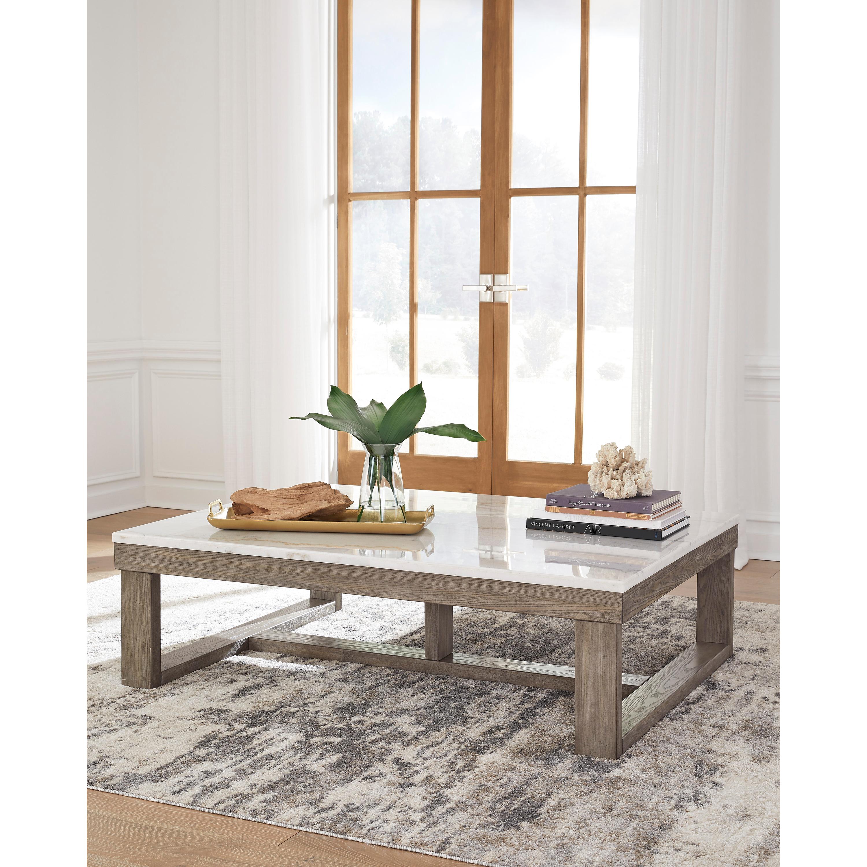 Signature Design by Ashley Loyaska T789T1 Coffee Table and 2 End Tables IMAGE 2