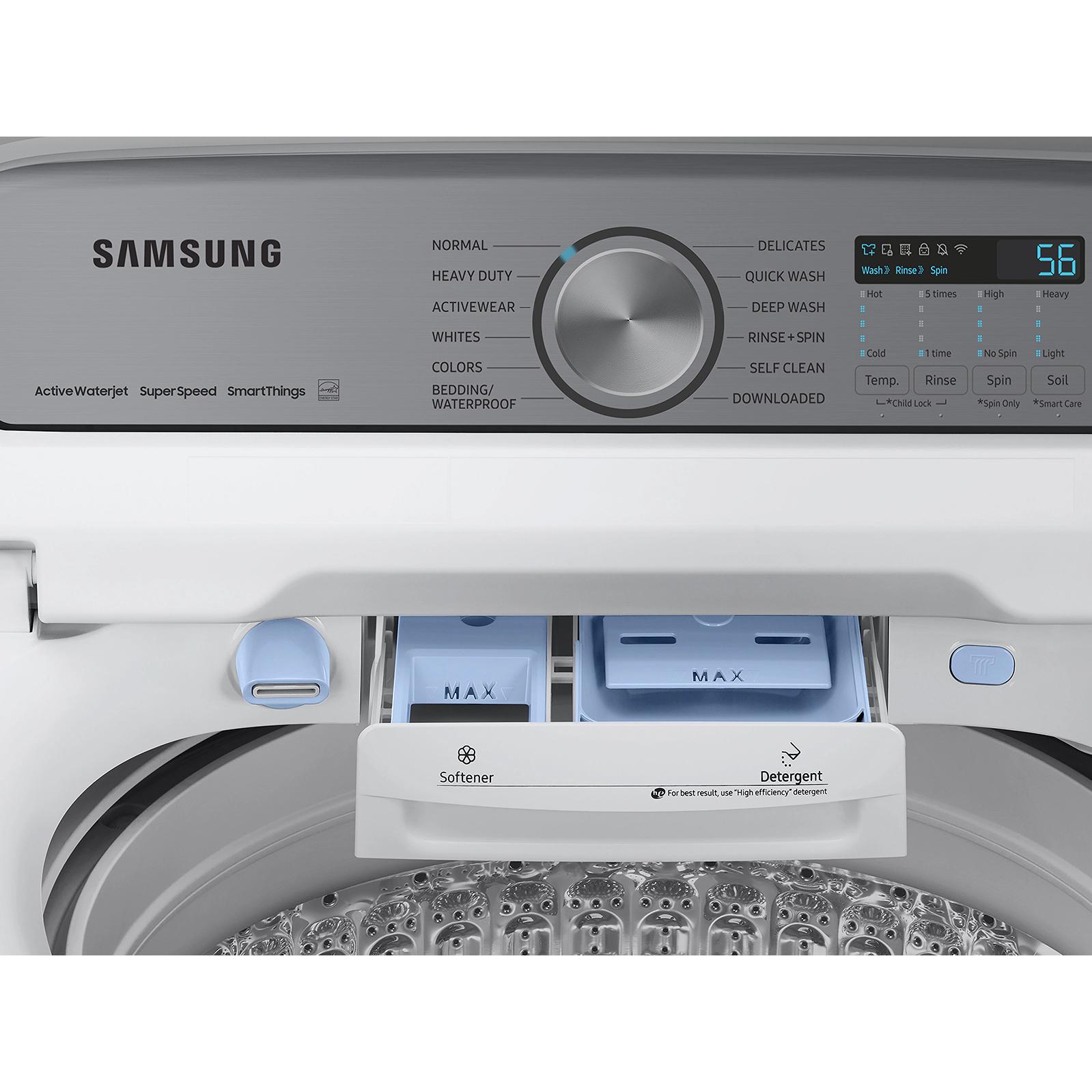 Samsung 6.0 cu.ft. 5500 Series Top Load Washer with SuperSpeed WA52DG5500AW/US IMAGE 7