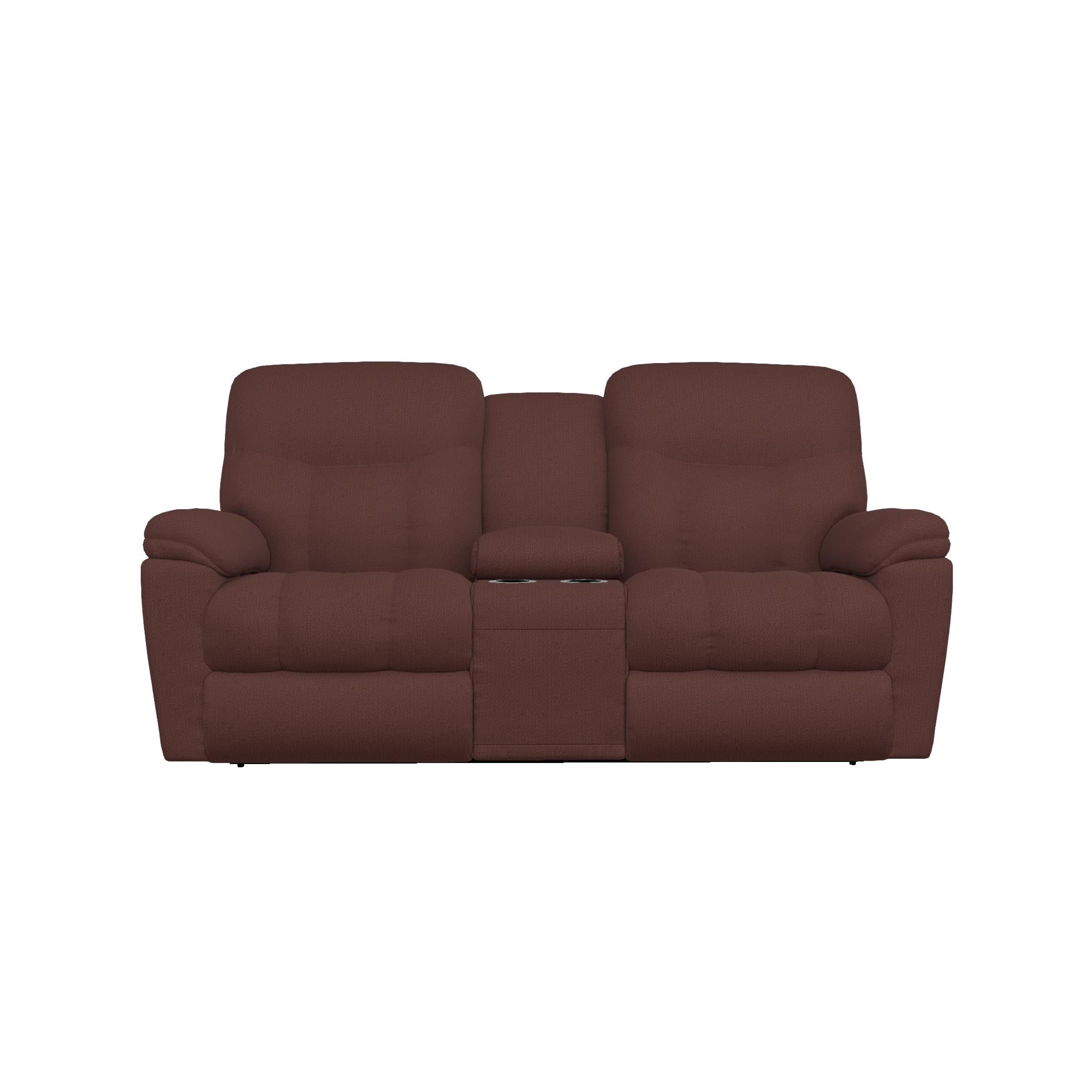La-Z-Boy Morrison Power Reclining Loveseat w/ Headrest & Console - Burgundy IMAGE 2