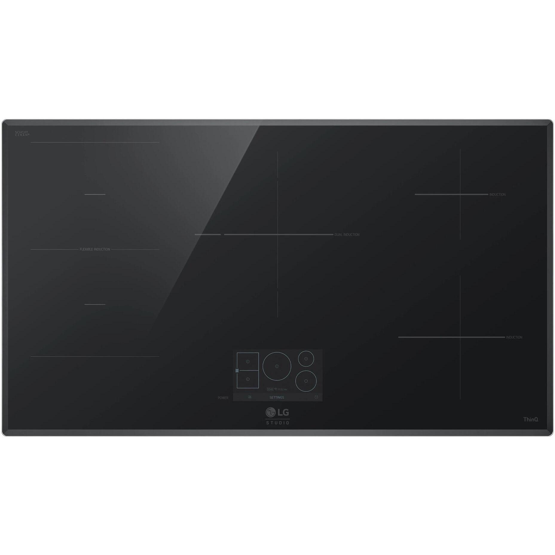 LG STUDIO Studio 36-inch Built-in Induction Cooktop CBIS3618BE IMAGE 1