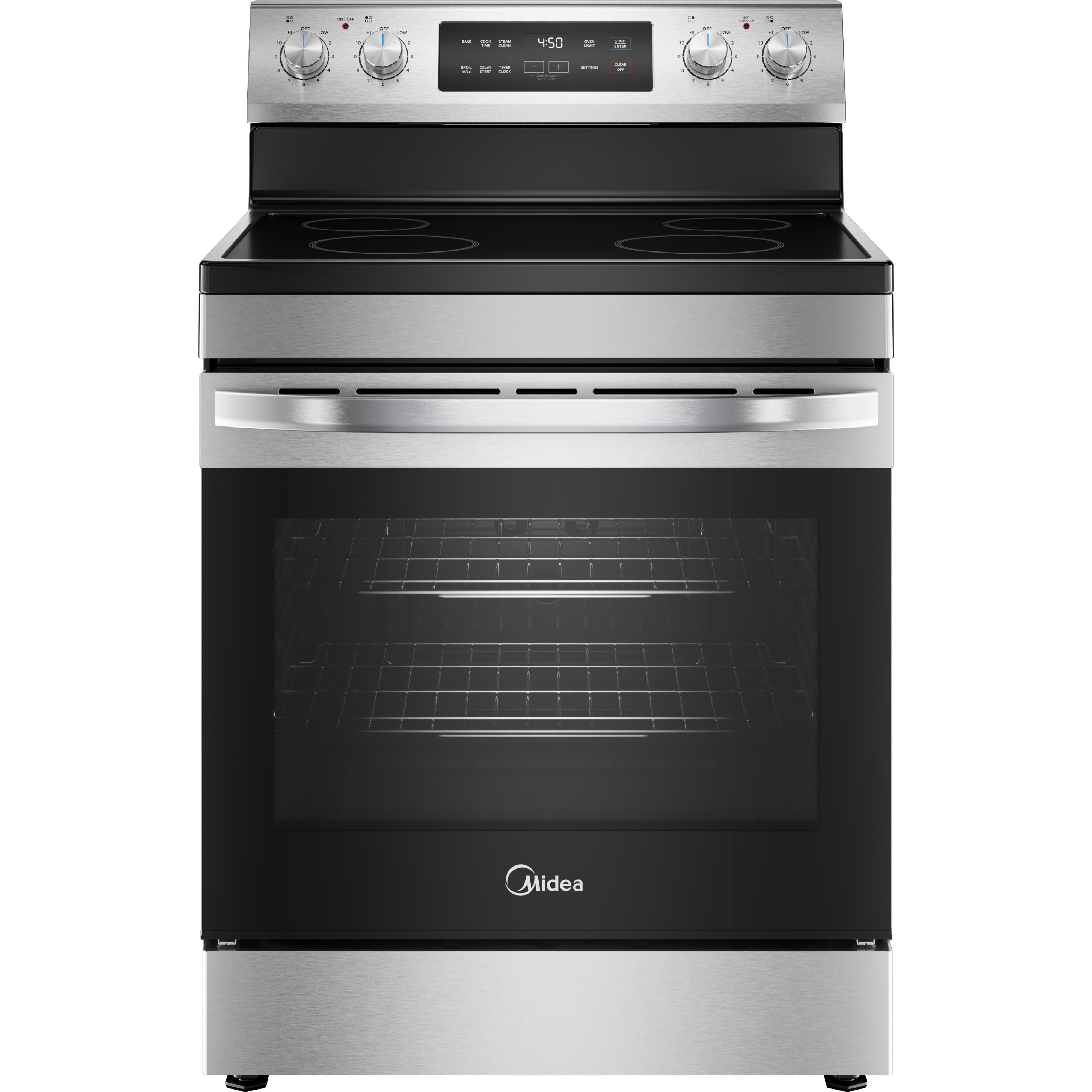 Midea 30-inch, 6.3 Cu.Ft. Free Standing Electric Range MER30B14ASTC IMAGE 1